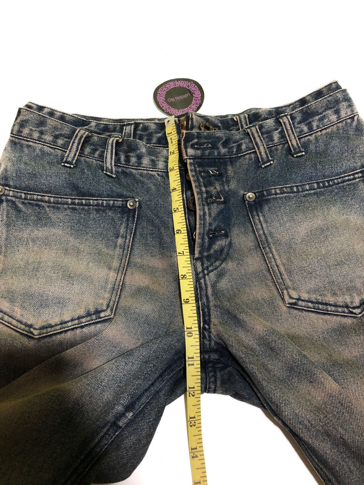 Japanese Brand 💢LAST DROP💢 PPFM DOUBLE WAIST FLY BUTTONS BOOTCUT DENIM Size US 30 / EU 46 - 19 Thumbnail