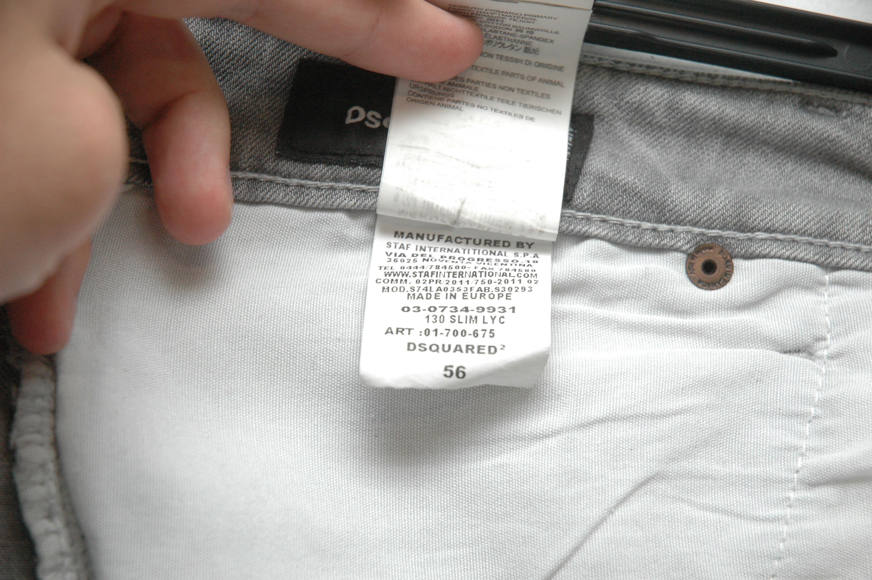 Dsquared2 Dsquared2 Luxury Denim Jeans Paint Print Size 56 Size US 40 / EU 56 - 12 Thumbnail