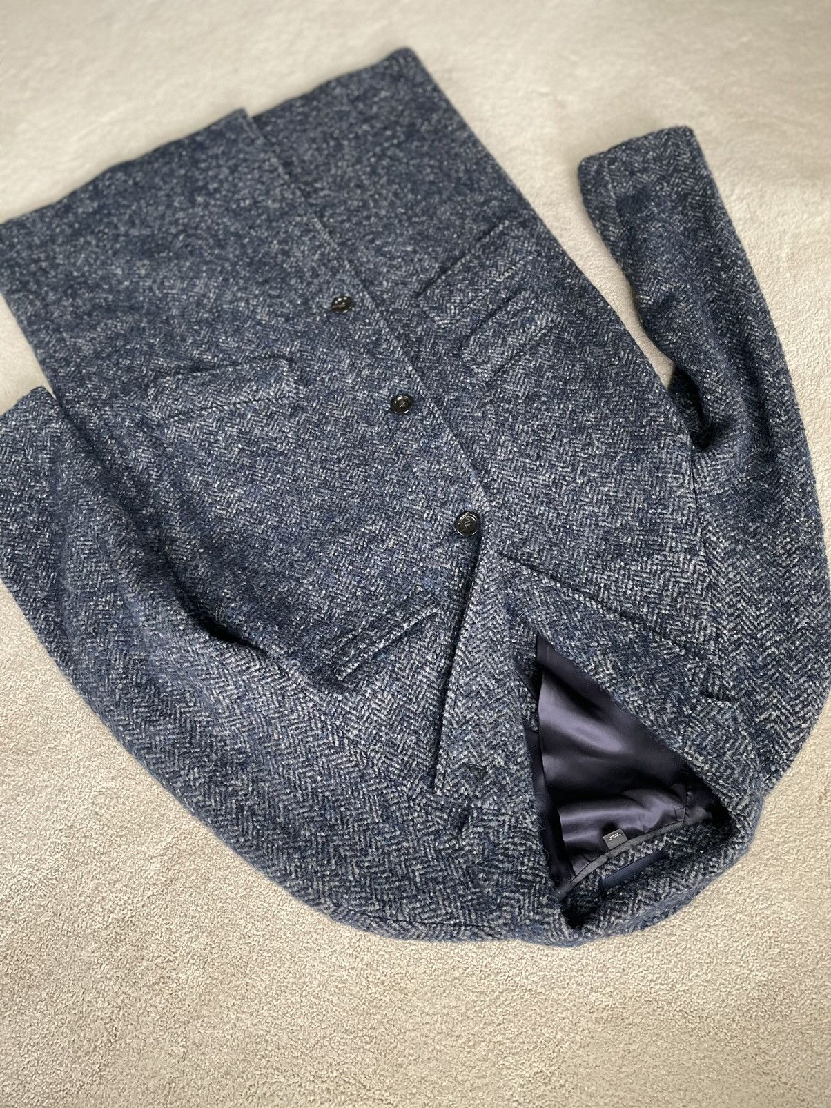 J.Crew Unstructured Italian Herringbone Topcoat Size US M / EU 48-50 / 2 - 4 Thumbnail
