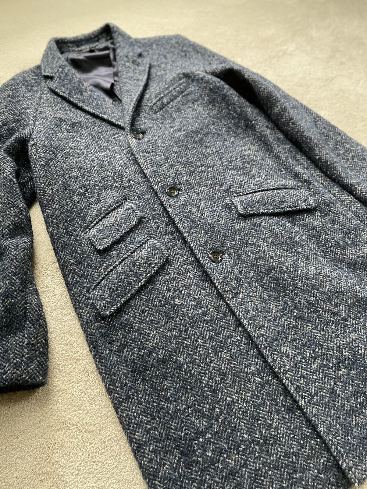 J.Crew Unstructured Italian Herringbone Topcoat Size US M / EU 48-50 / 2 - 3 Thumbnail