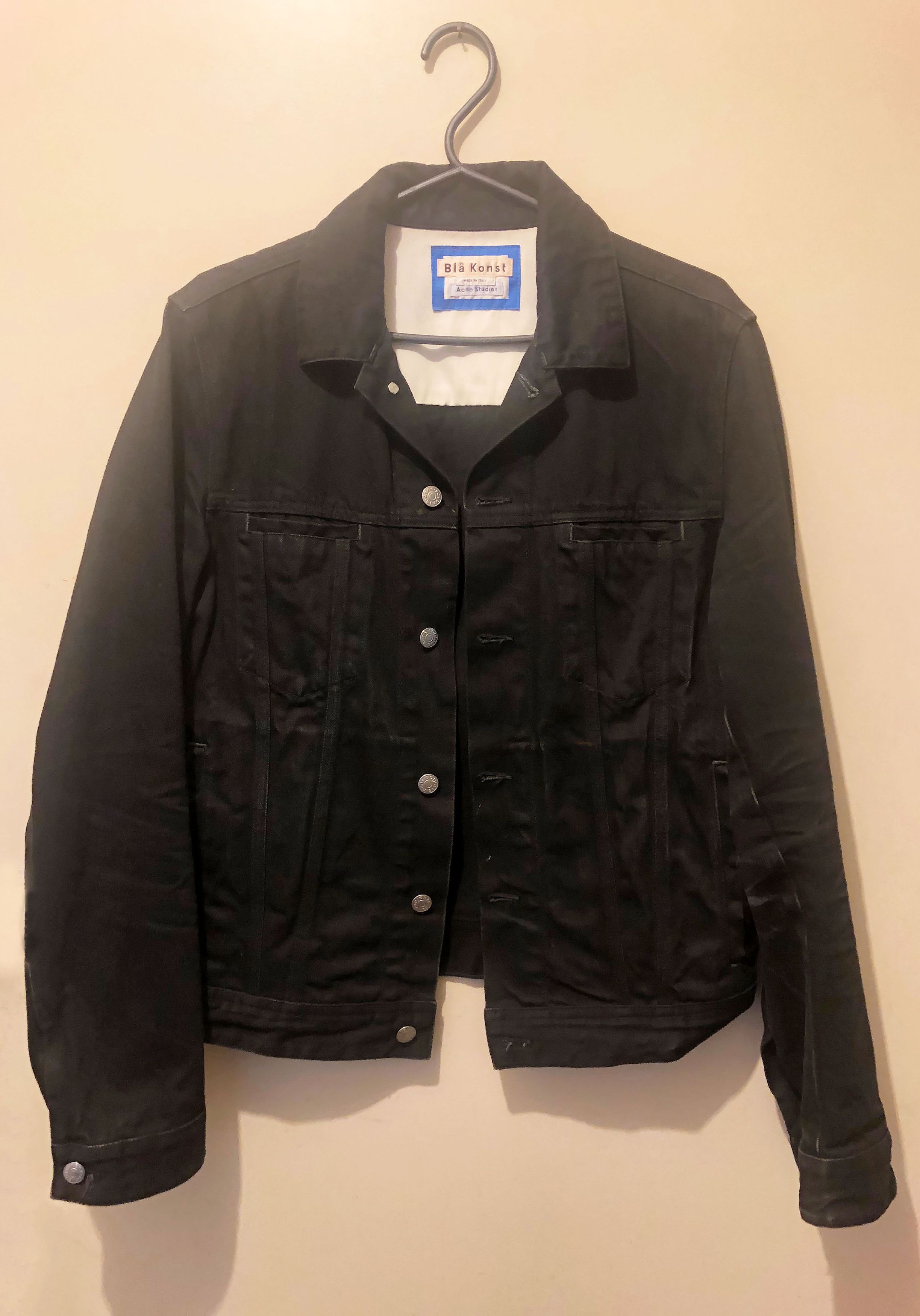 Acne Studios Acne Studios Blå Konst Pass Black Denim Jacket | Grailed