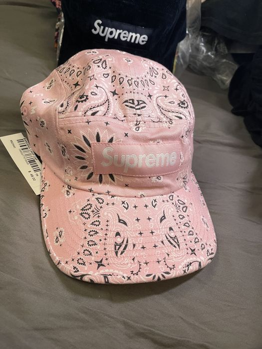 Supreme Supreme Bandana Camp Cap Pink | Grailed