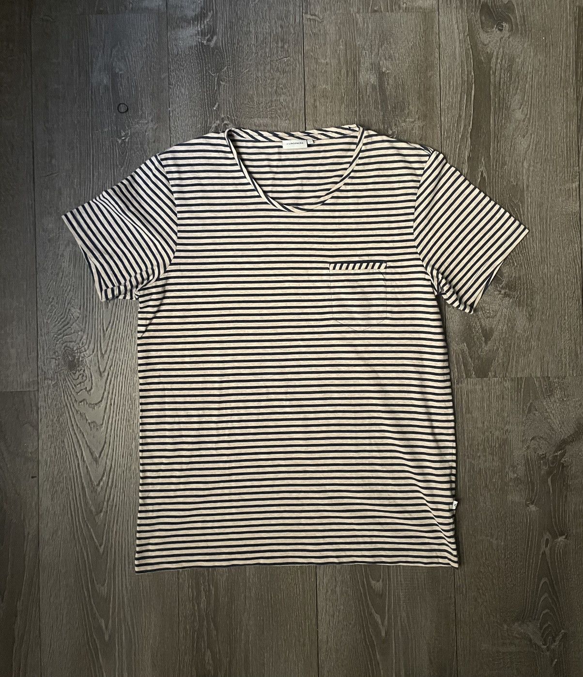 J.Lindeberg J.Lindenberg Horizontal Stripe T-Shirt Size US L / EU 52-54 / 3 - 1 Thumbnail