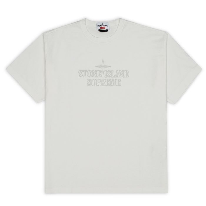 Supreme STONE ISLAND x SUPREME — Embroidered Logo Cotton Jersey S