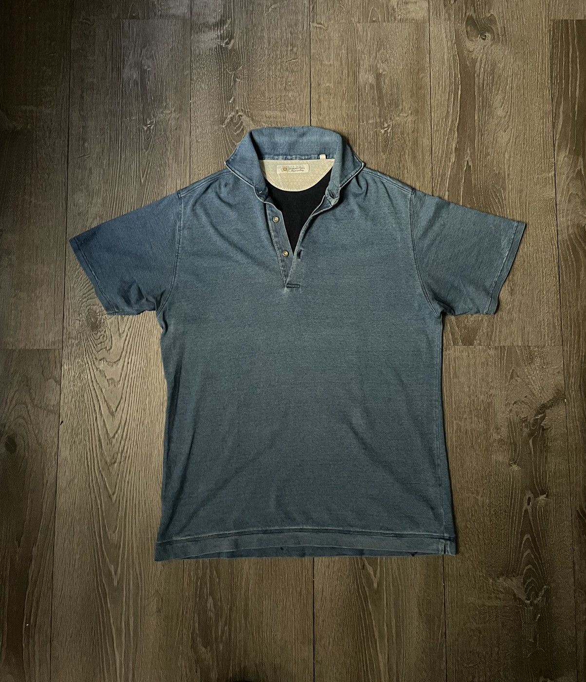 Domenico Vacca Domenico Vacca Denim Cotton Polo Size US L / EU 52-54 / 3 - 1 Thumbnail