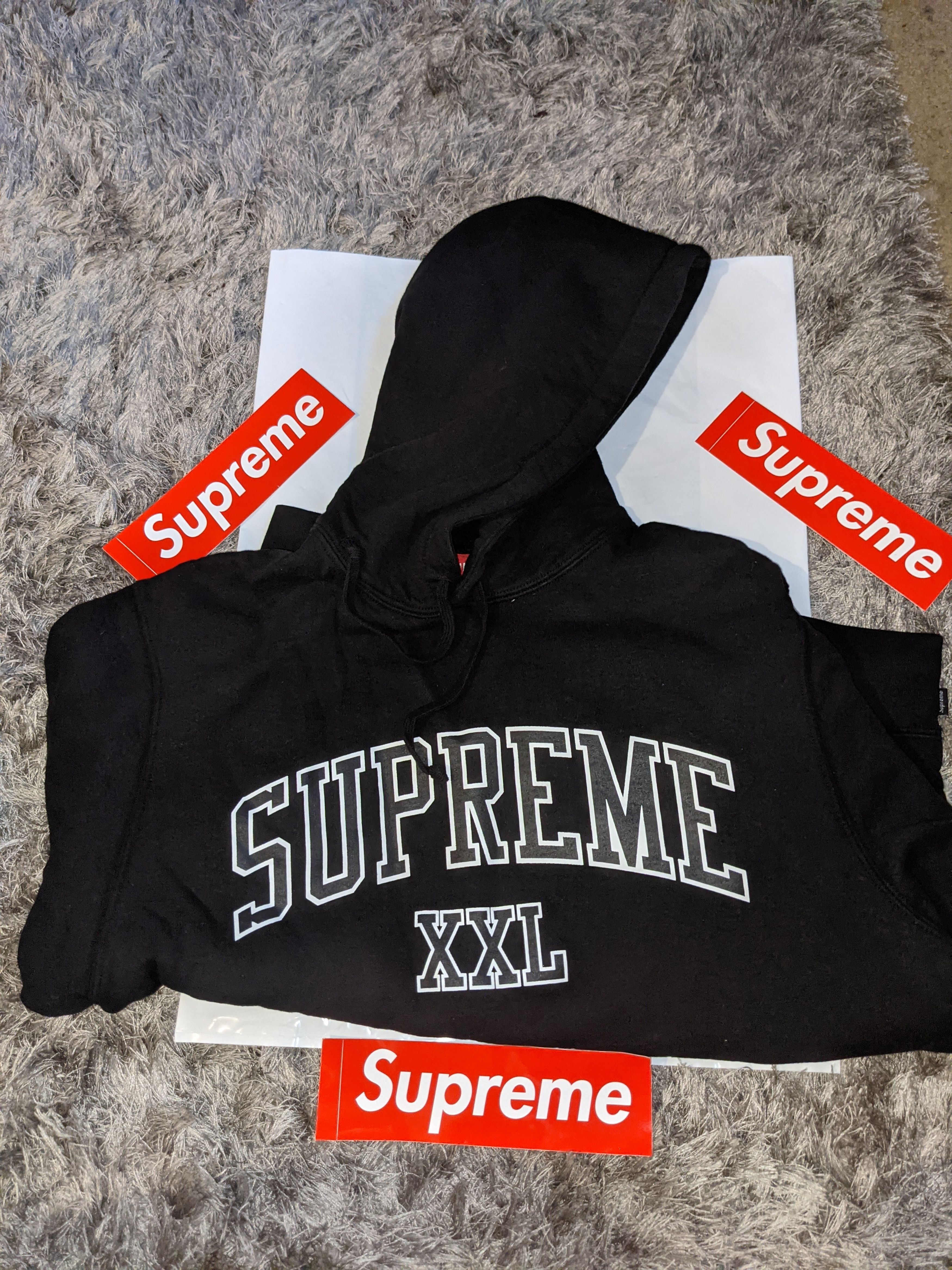 Supreme hoodie xxl clearance