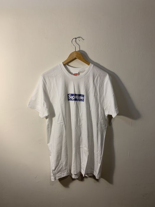 Supreme Supreme Bandana Box Logo Tee White Size M | Grailed