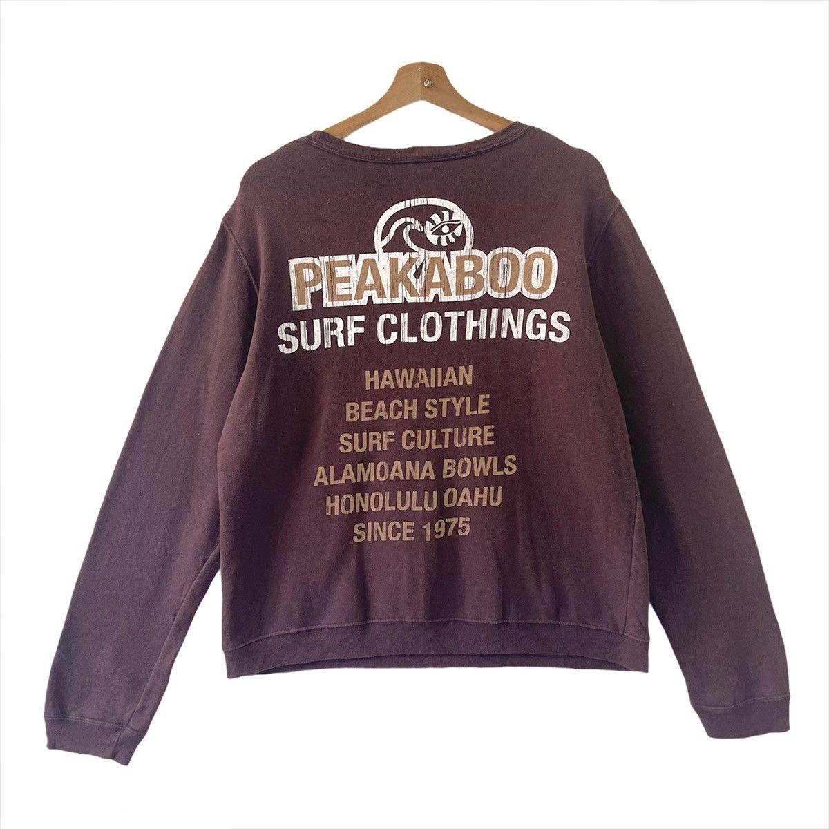 Vintage Vintage Peakaboo California Hawaii Crewneck Sweatshirt SizeM Size US M / EU 48-50 / 2 - 6 Thumbnail