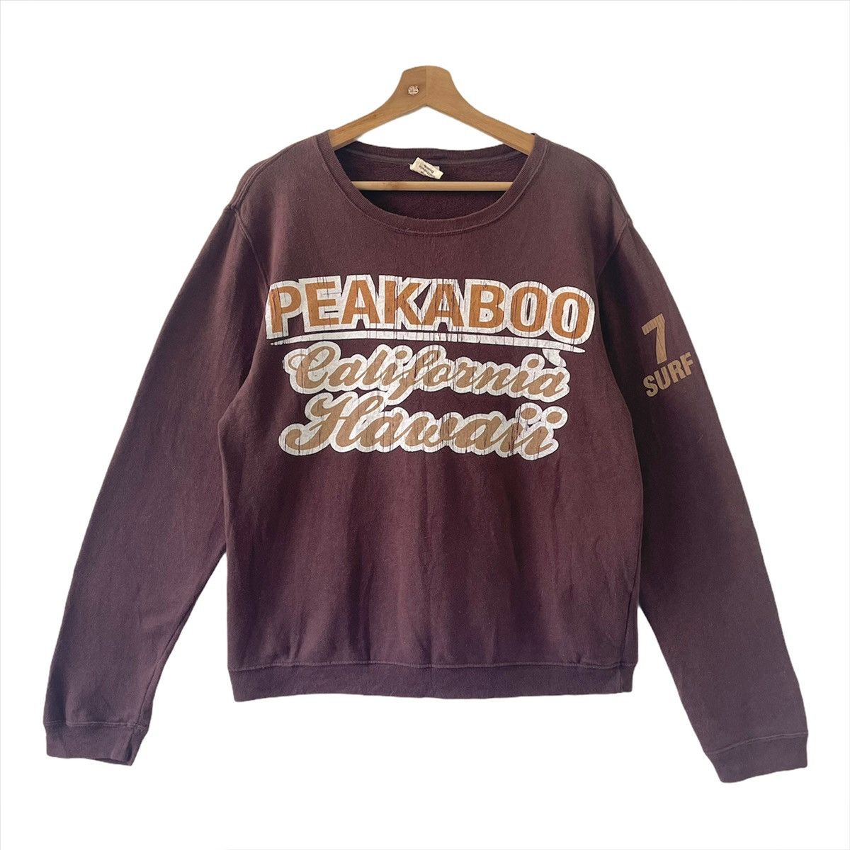 Vintage Peakaboo California Hawaii Crewneck Sweatshirt SizeM