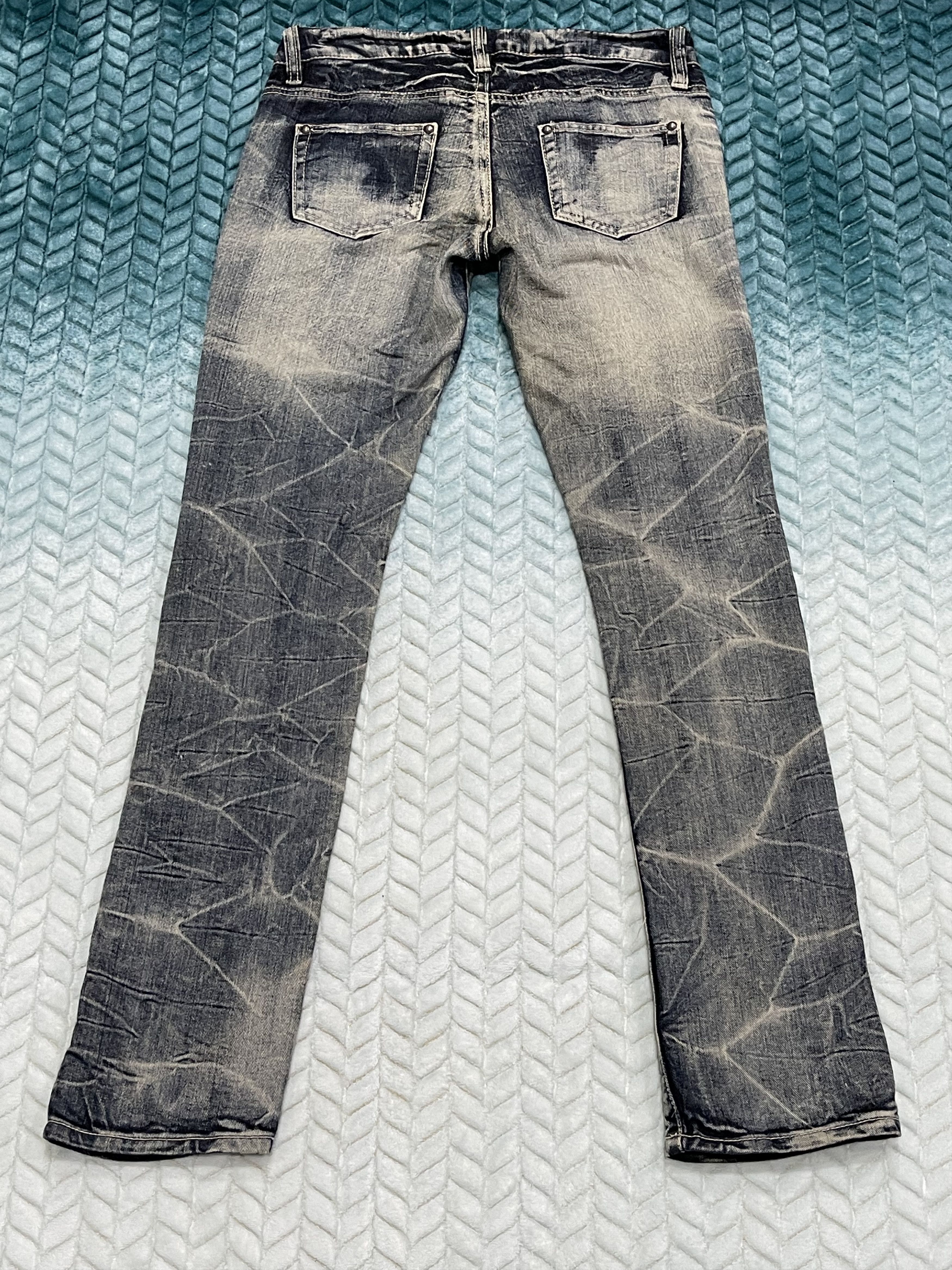 Japanese Brand Special Grazie Design Distress Denim Pants Size US 31 - 17 Thumbnail