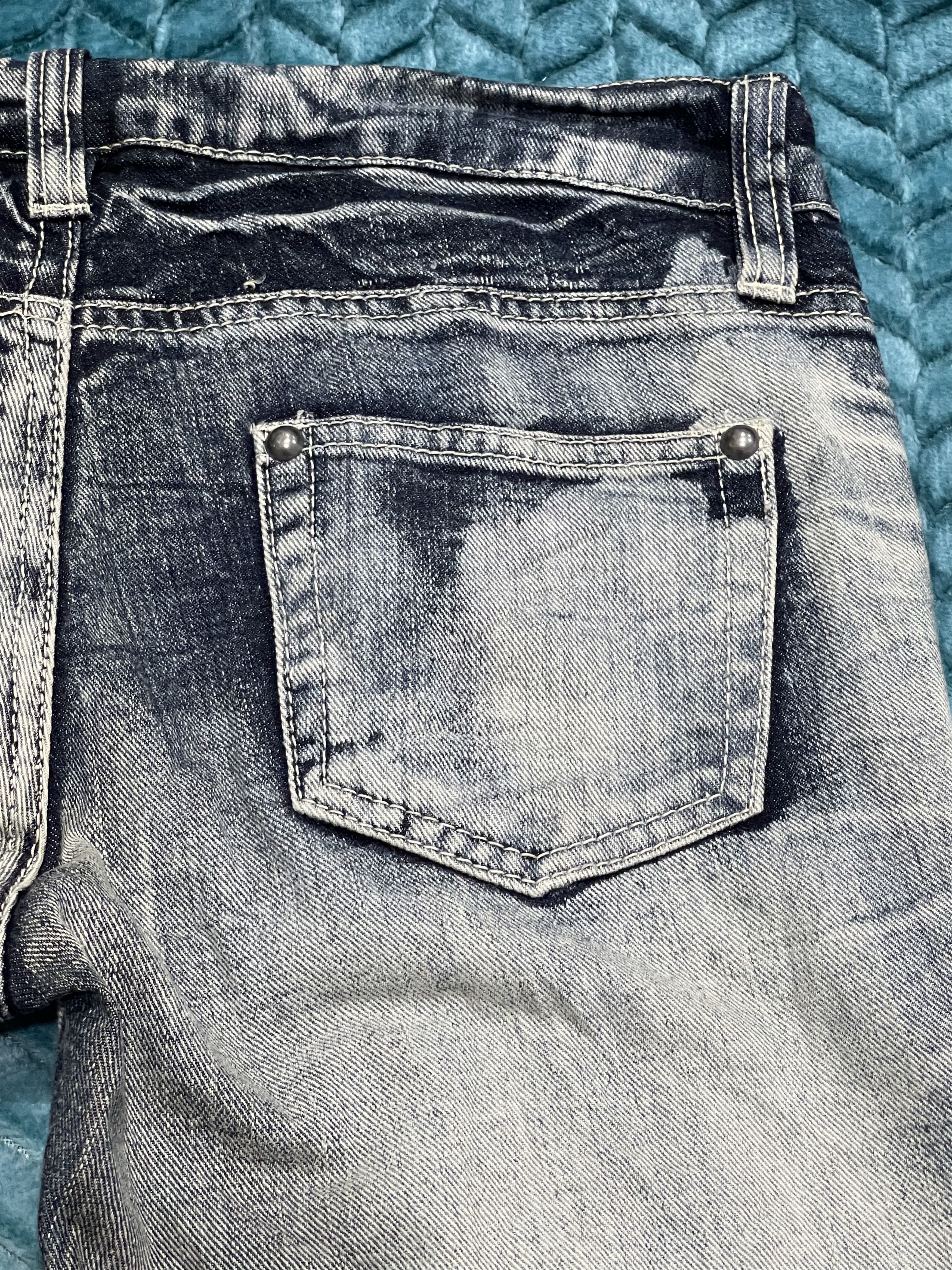 Japanese Brand Special Grazie Design Distress Denim Pants Size US 31 - 14 Thumbnail
