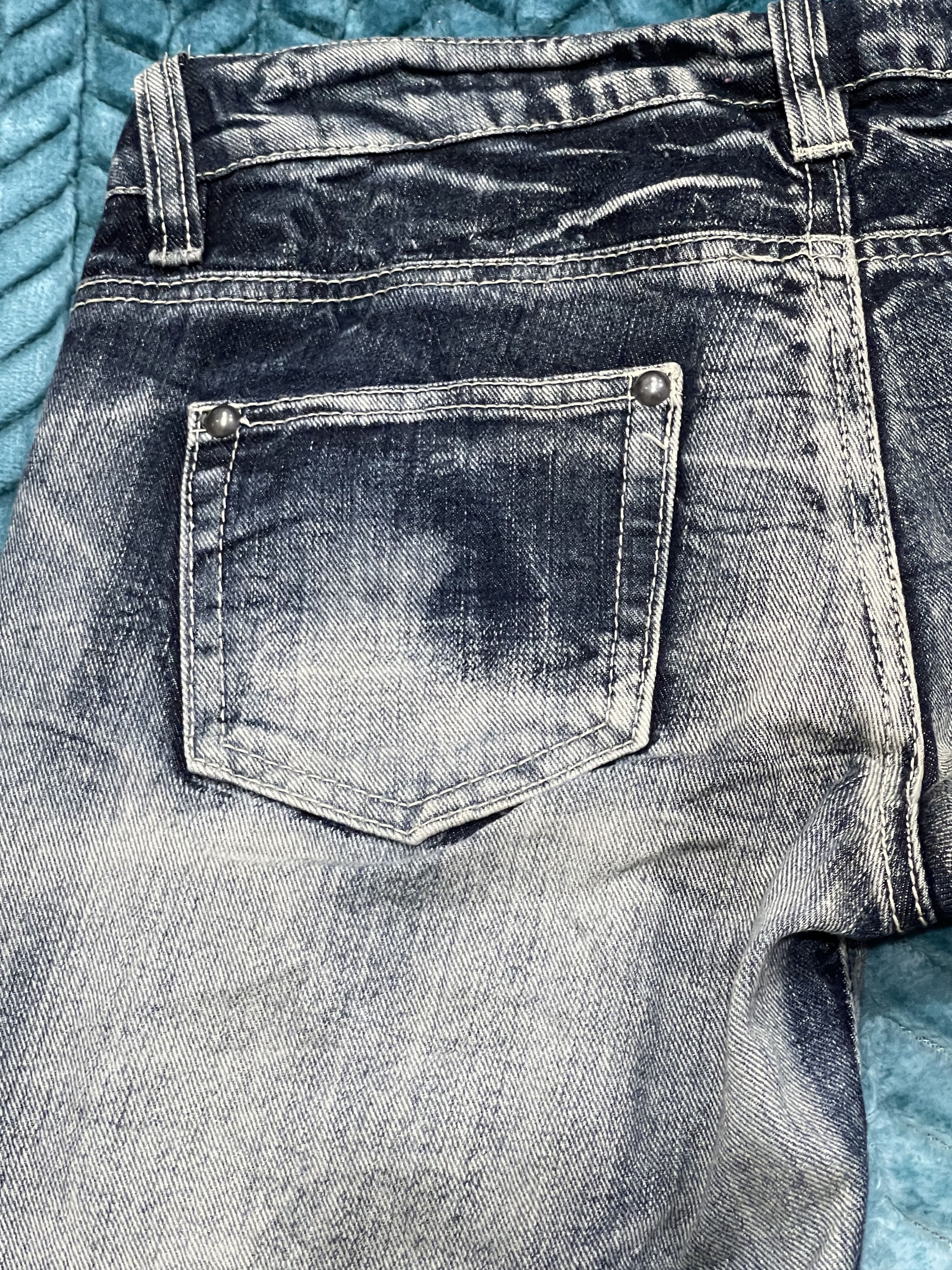 Japanese Brand Special Grazie Design Distress Denim Pants Size US 31 - 15 Thumbnail
