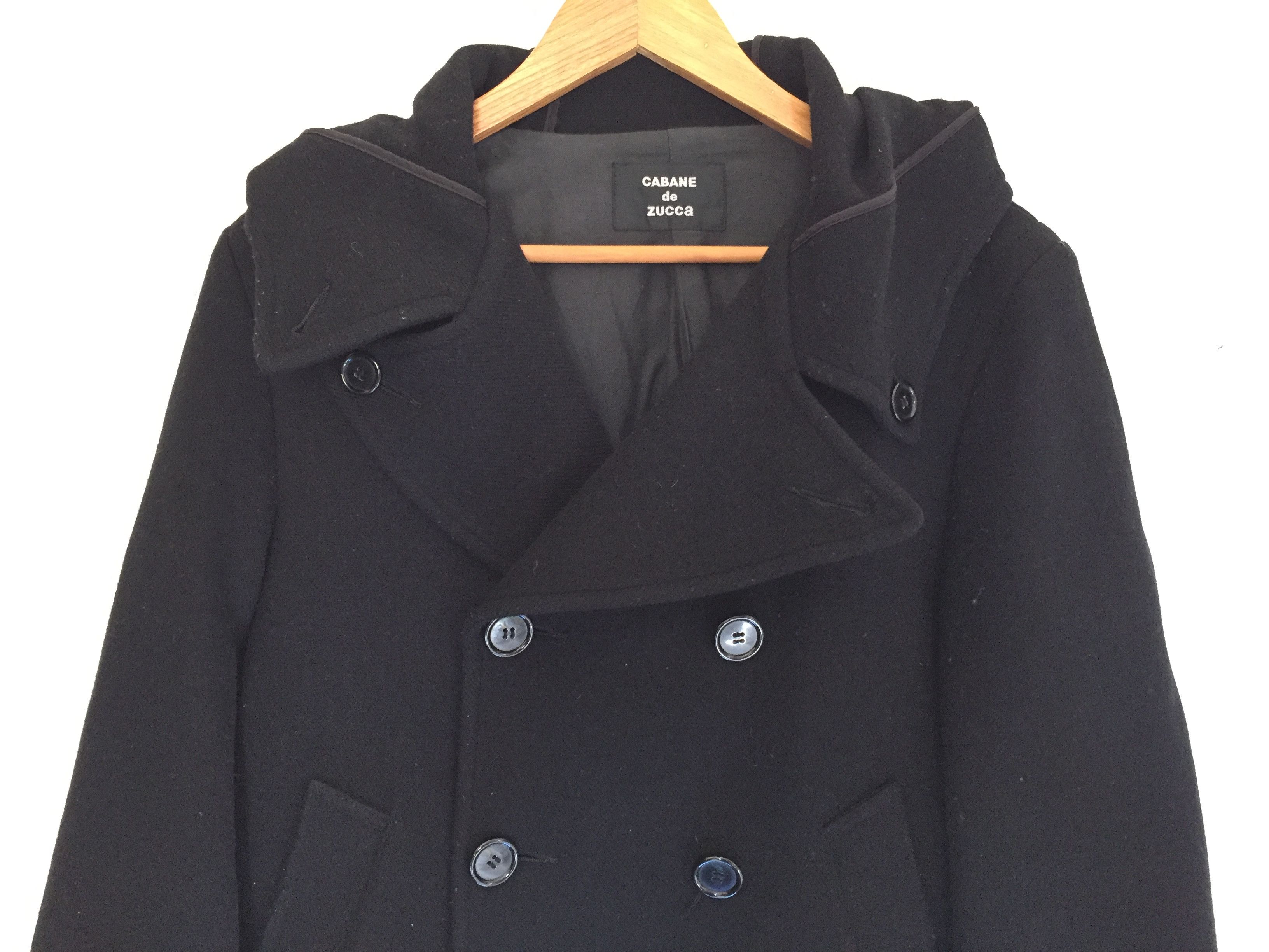 CABANE de ZUCCa 90's ZUCCA by Issey Miyake pea coat hoodie Size US M / EU 48-50 / 2 - 3 Thumbnail