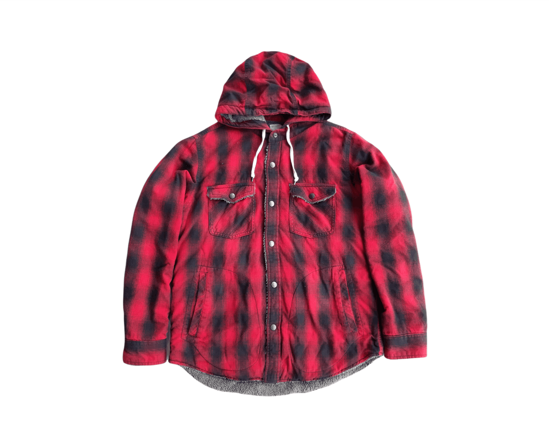 Japanese Brand Vintage Back Number Japan Casual Flanner Hoodie Size US L / EU 52-54 / 3 - 2 Thumbnail