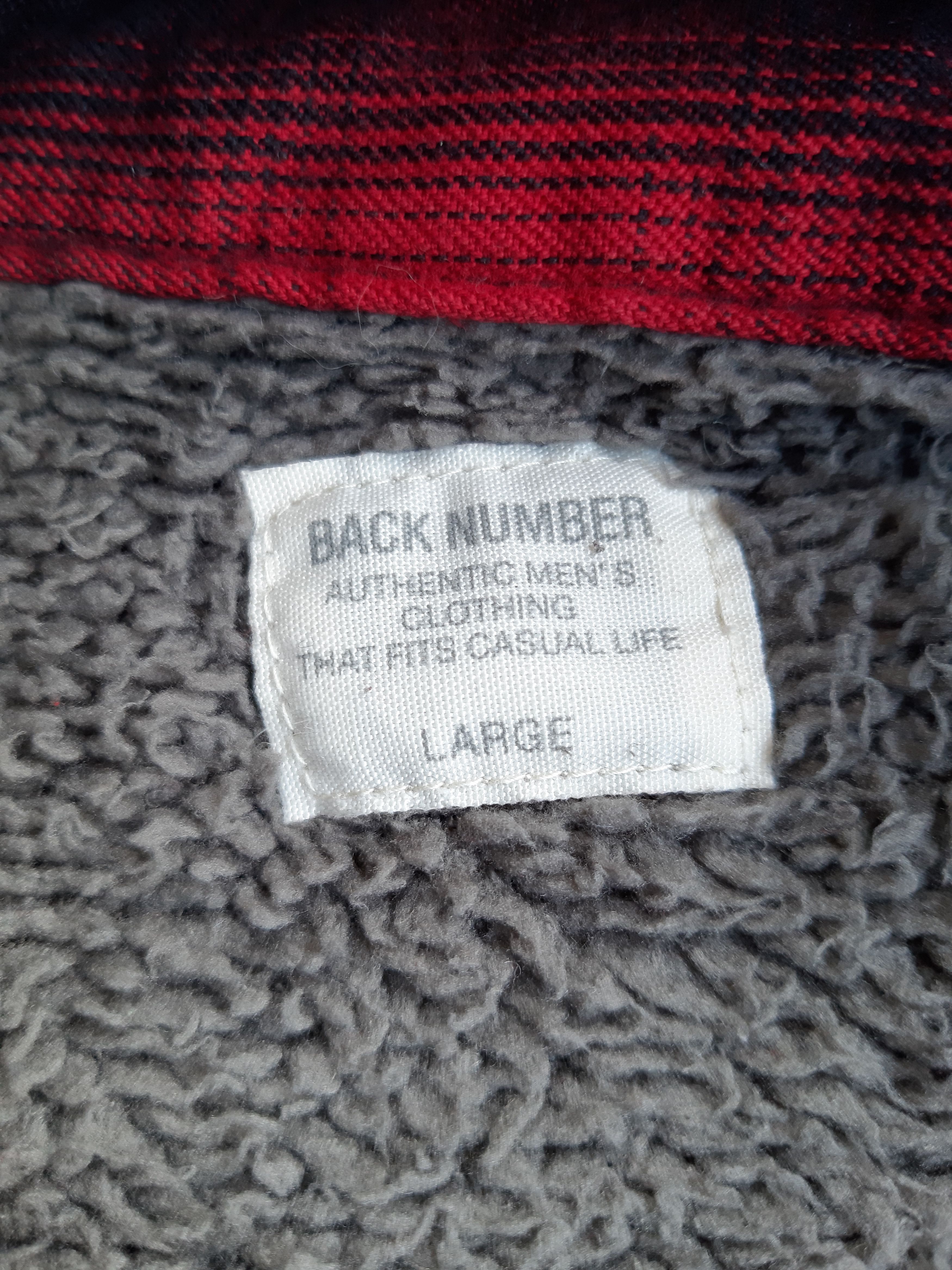 Japanese Brand Vintage Back Number Japan Casual Flanner Hoodie Size US L / EU 52-54 / 3 - 4 Thumbnail