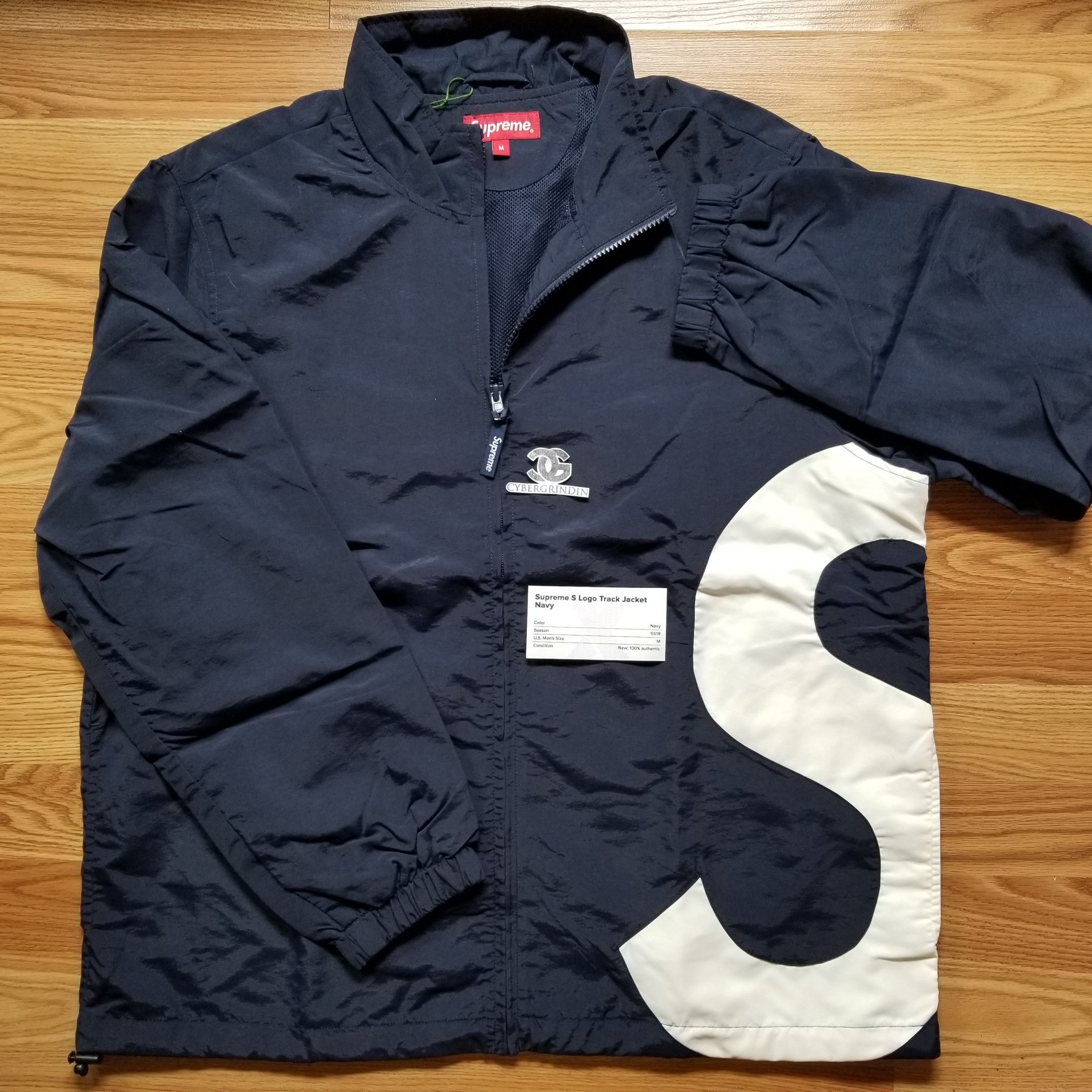 Supreme RARE 2019 SUPREME S LOGO TRACK JACKET DS MED Navy