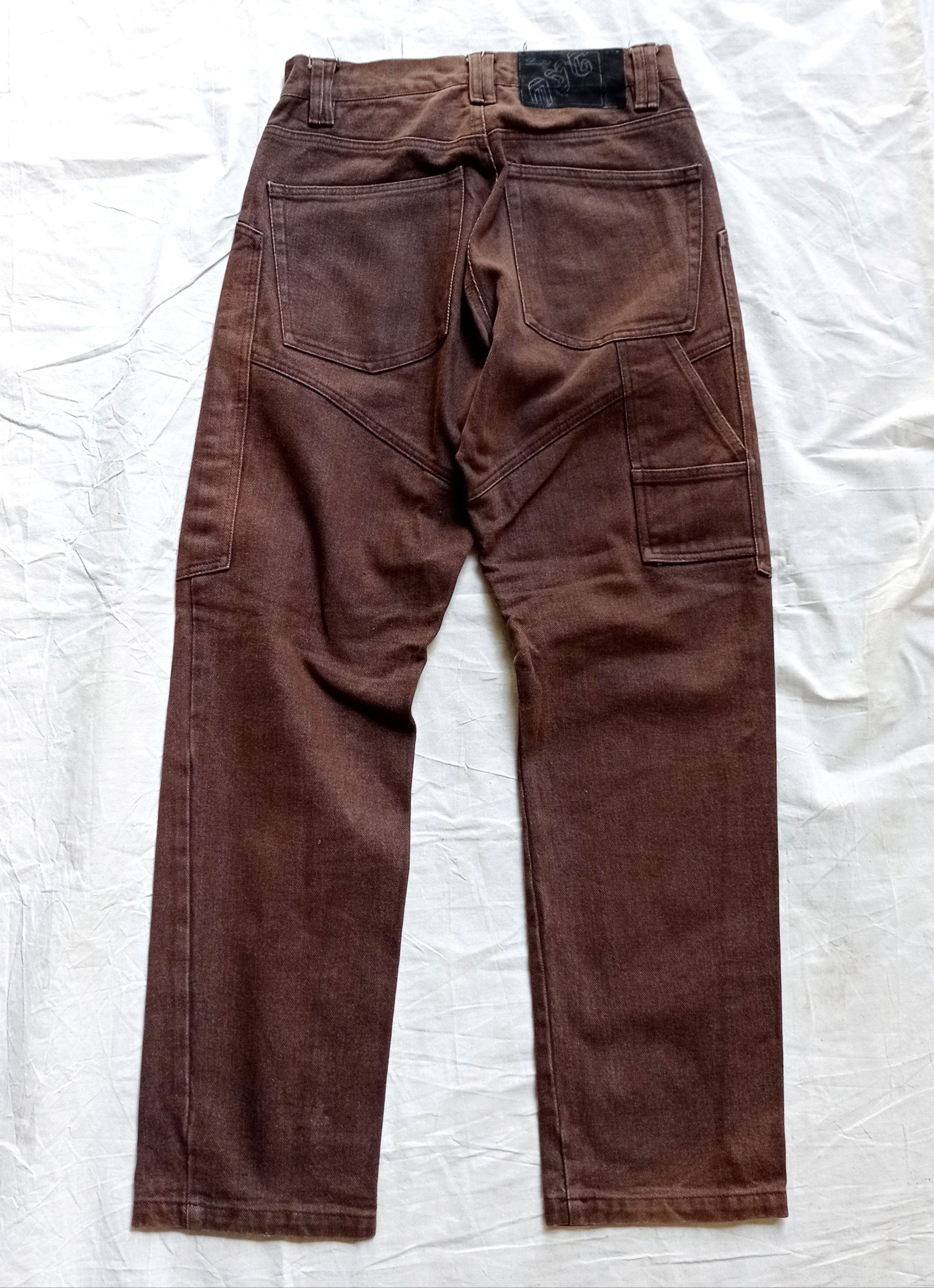 Japanese Brand × Vintage 90s Lessisbore NYC double knee carpenter pant Size US 30 / EU 46 - 4 Thumbnail
