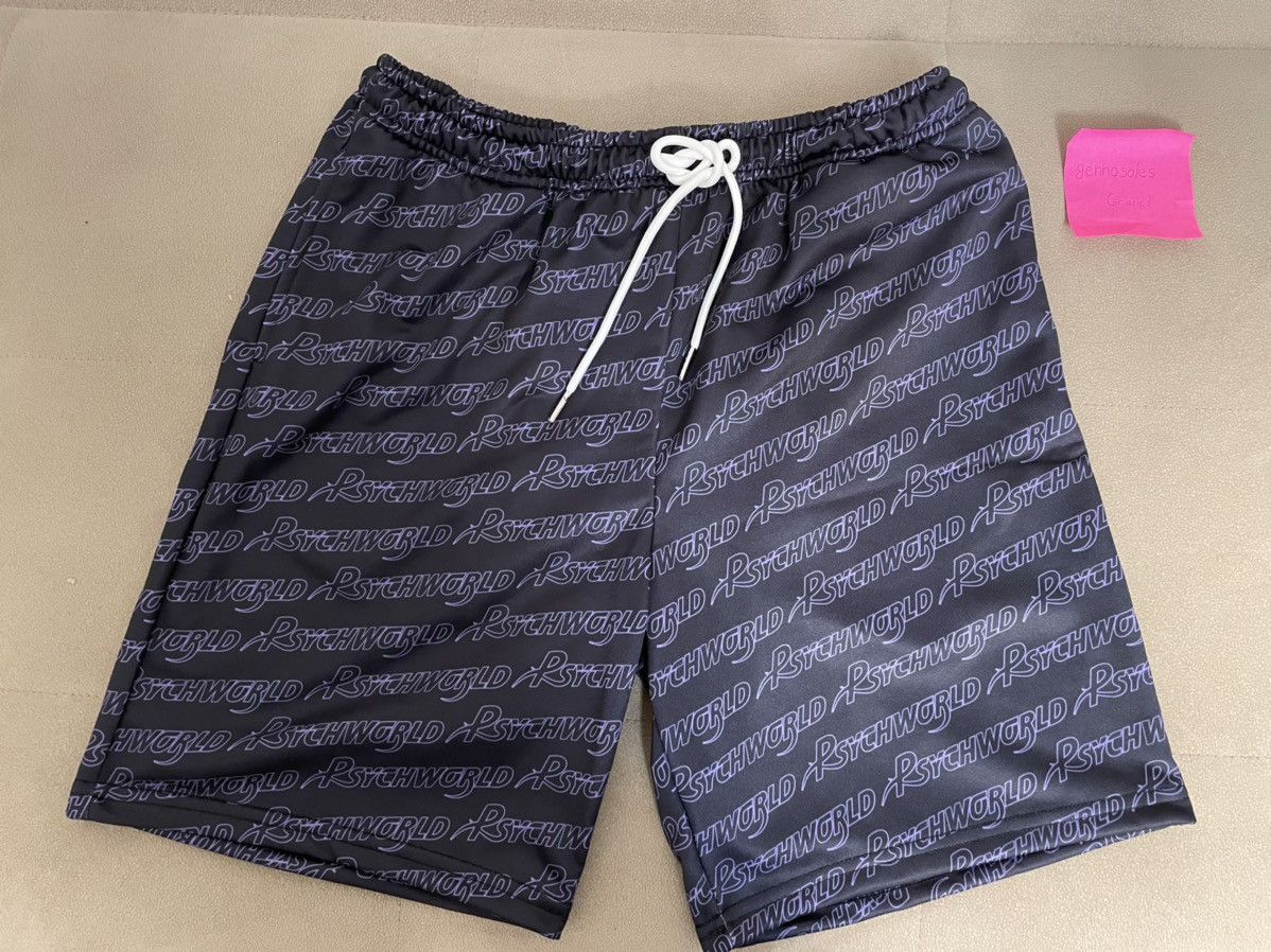 Psychworld Black Mesh Shorts - outlets L