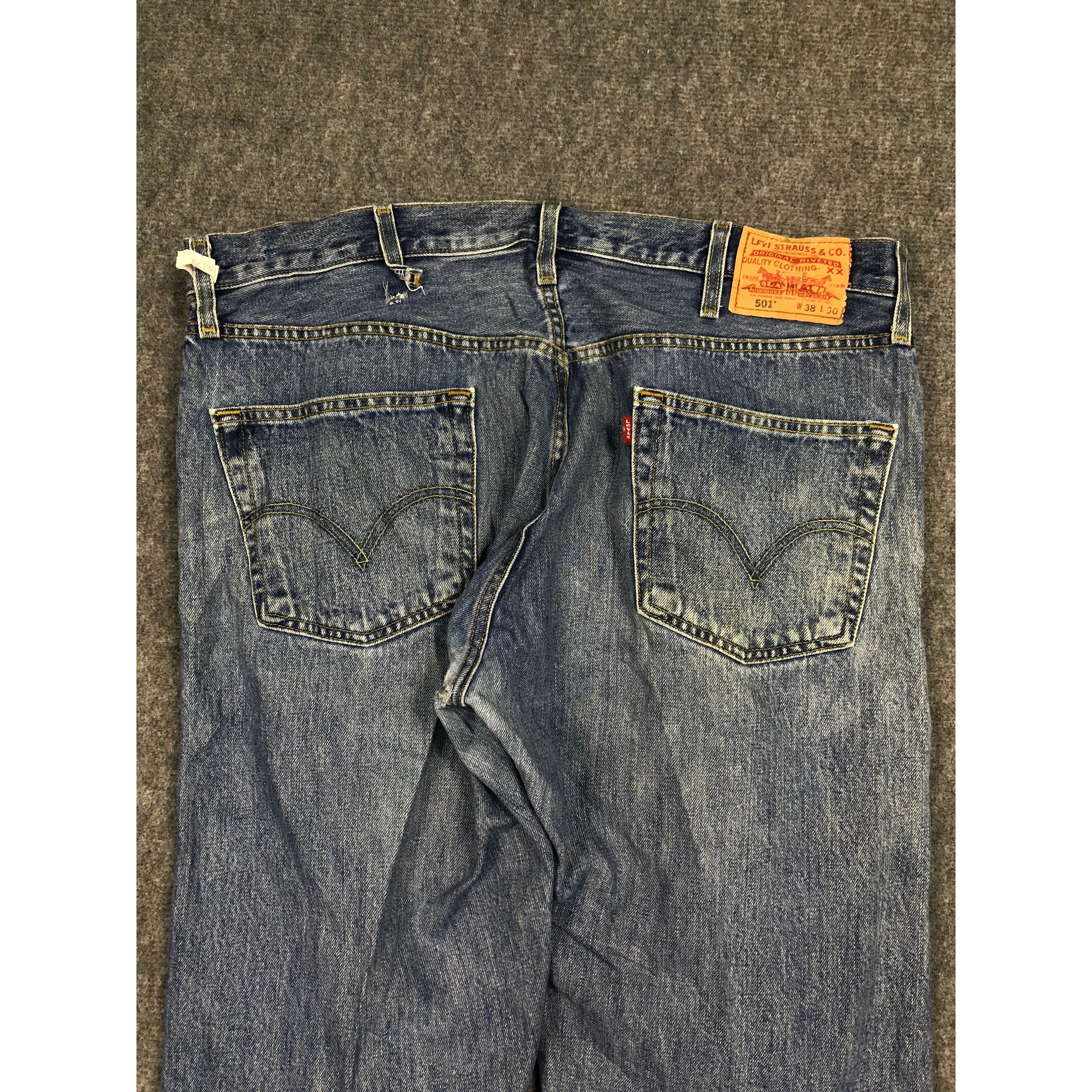 Levi's Vintage Levis 501 Faded Denim Pant DP0112 Size US 38 / EU 54 - 4 Thumbnail