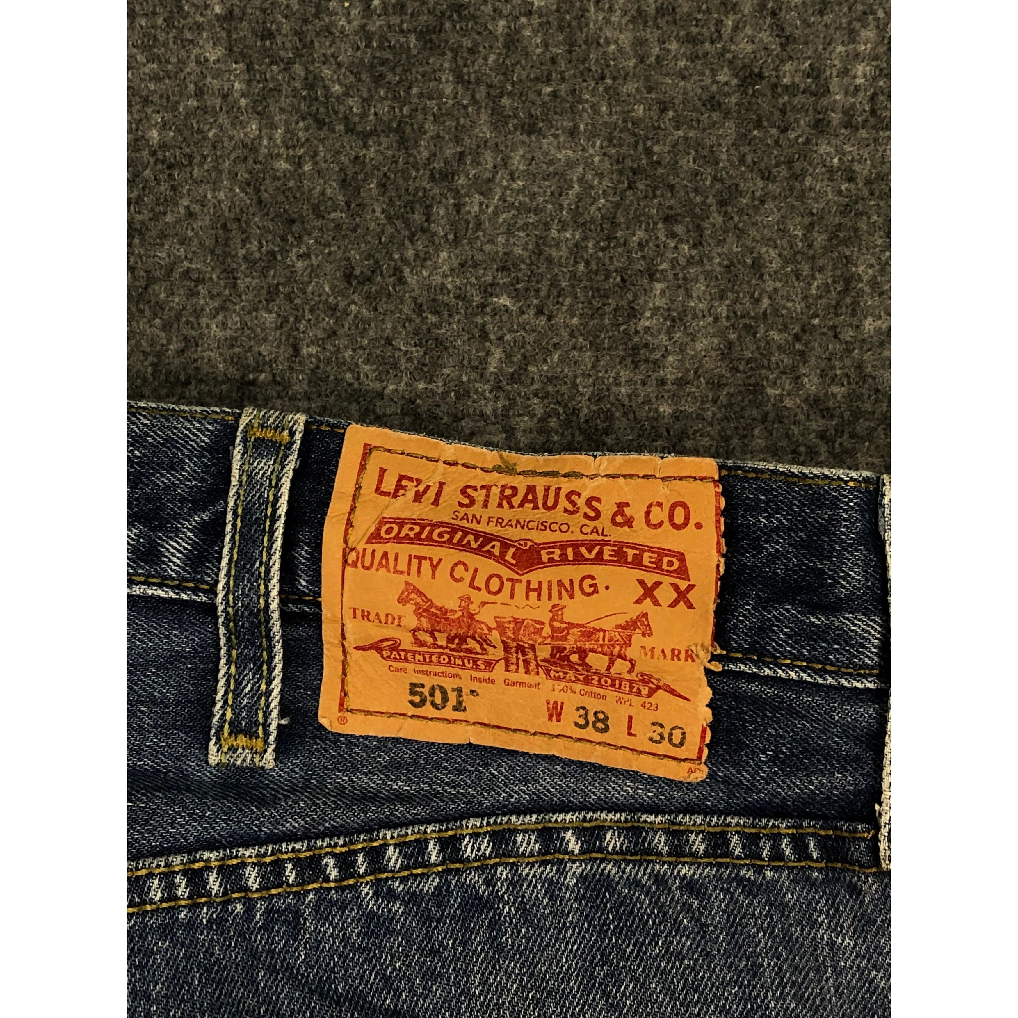 Levi's Vintage Levis 501 Faded Denim Pant DP0112 Size US 38 / EU 54 - 5 Thumbnail