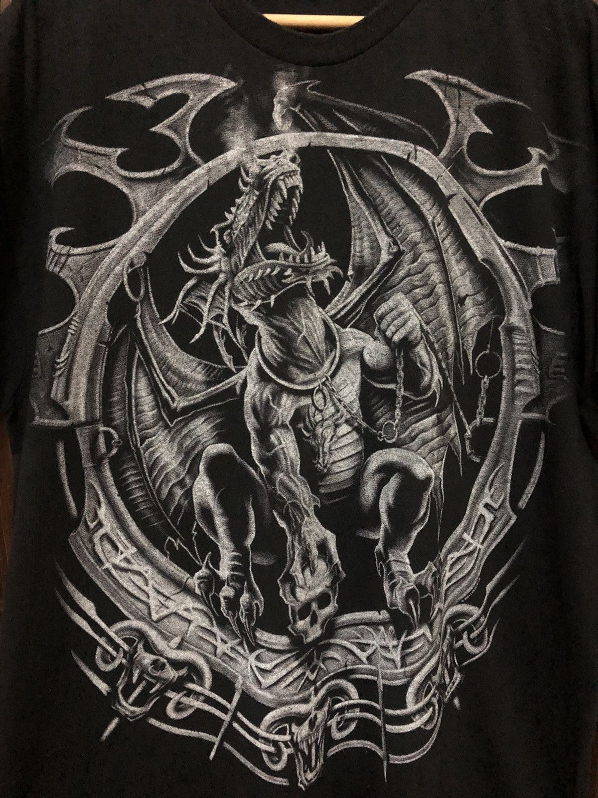 Liquid Blue × Vintage Vintage 00s Dragon Big Print by Liquid Blue Nice Tee Shirt Size US XL / EU 56 / 4 - 2 Thumbnail