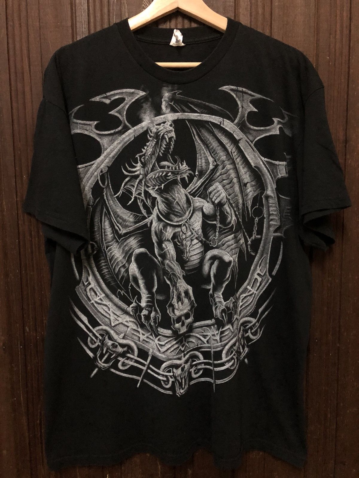 Liquid Blue × Vintage Vintage 00s Dragon Big Print by Liquid Blue Nice Tee Shirt Size US XL / EU 56 / 4 - 1 Thumbnail