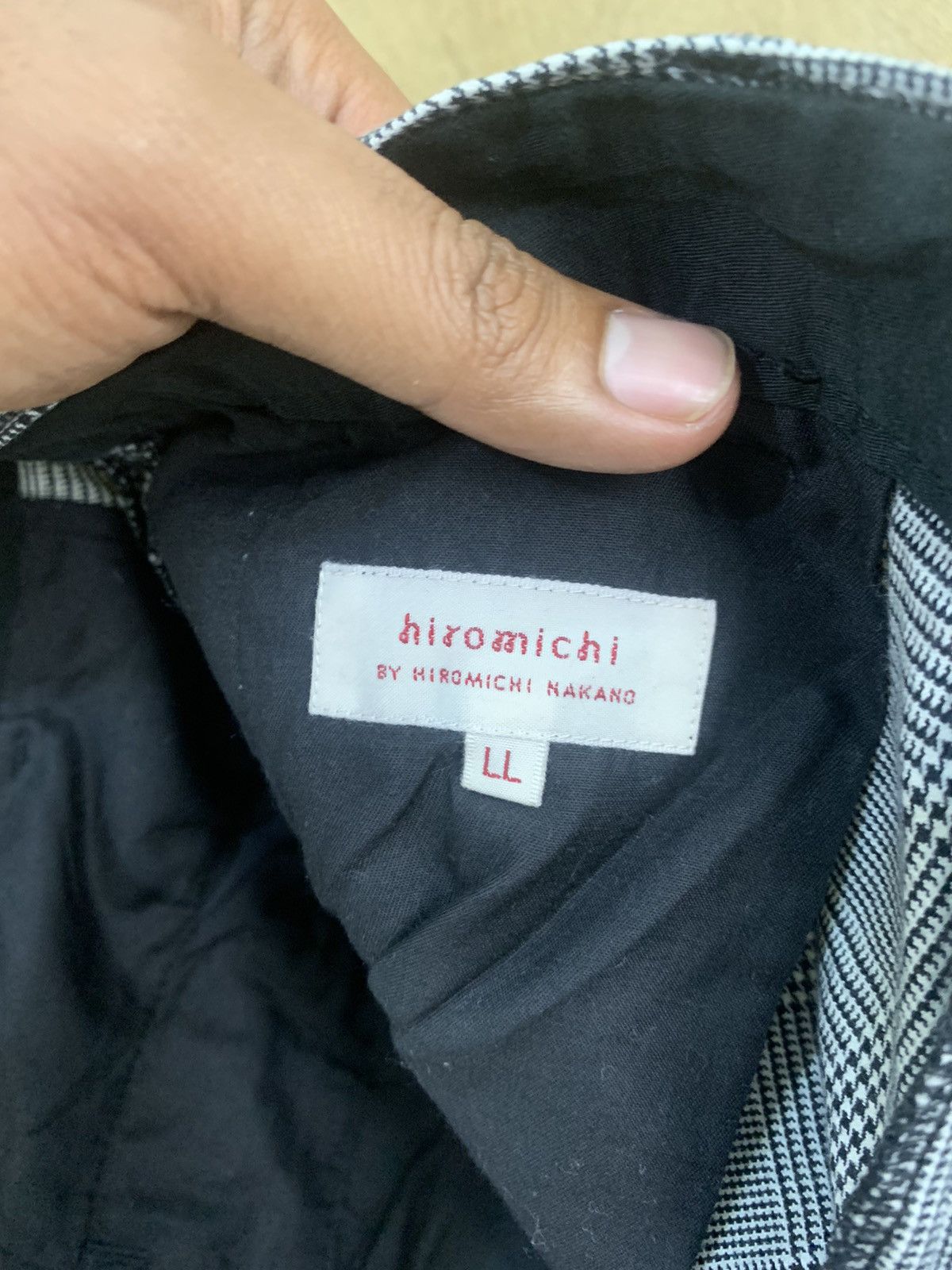 Japanese Brand × Seditionaries HIROMICHI NAKANO Vtg Plaid Luxury Casual Trouser Cargo Pant Size US 33 - 14 Thumbnail