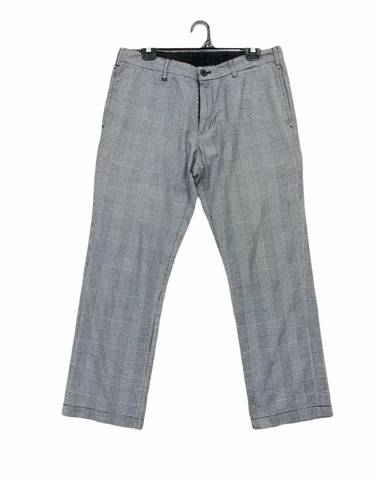 Japanese Brand × Seditionaries HIROMICHI NAKANO Vtg Plaid Luxury Casual Trouser Cargo Pant Size US 33 - 1 Thumbnail