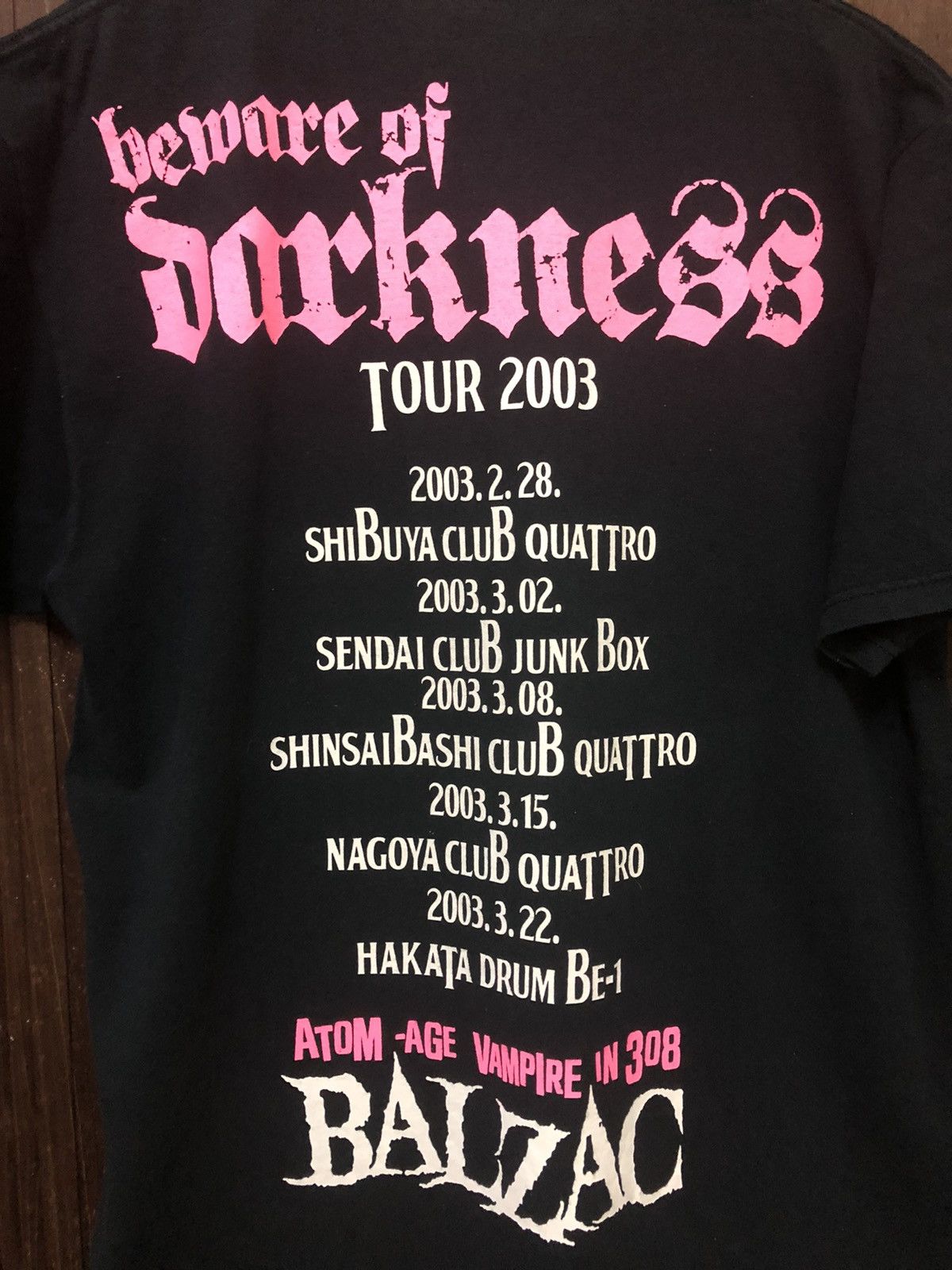 Band Tees × Japanese Brand × Vintage Vintage Balzac Beware Of Darkness Tour Punk Rock Band Shirt Size US L / EU 52-54 / 3 - 6 Thumbnail