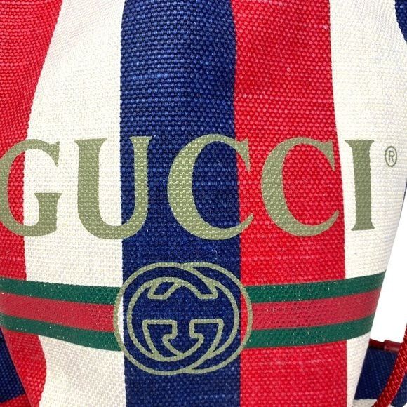 Gucci GUCCI Sylvie Print Medium Drawstring Backpack Size ONE SIZE - 5 Thumbnail