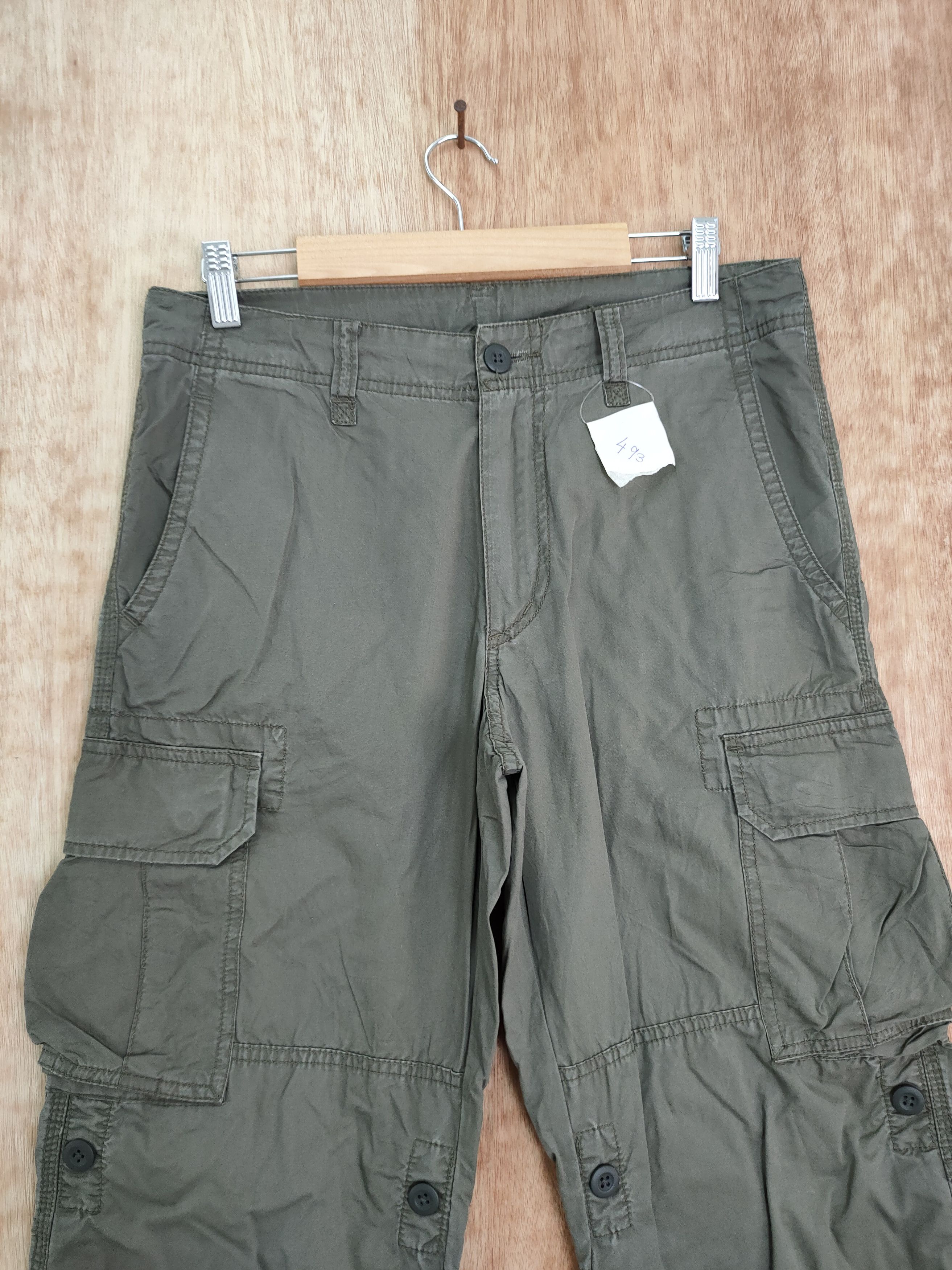Japanese Brand DL Uniqlo vtg japan multipocket tactical cargo pants #493 Size US 30 / EU 46 - 3 Thumbnail