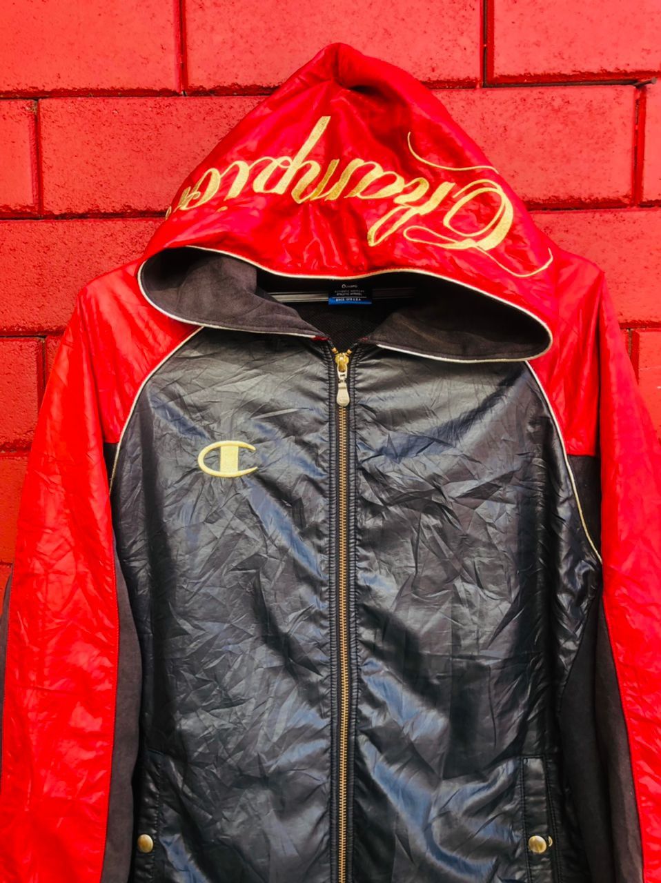 Champion × Japanese Brand Vintage Champion Japanese Travis Scott Fashion Style Size US L / EU 52-54 / 3 - 3 Thumbnail
