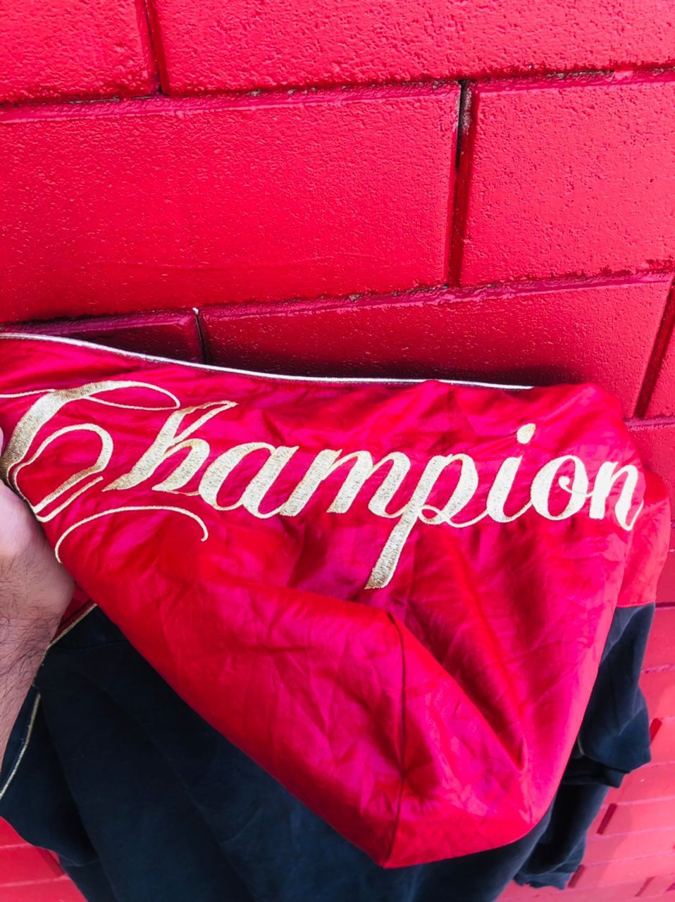 Champion × Japanese Brand Vintage Champion Japanese Travis Scott Fashion Style Size US L / EU 52-54 / 3 - 4 Thumbnail