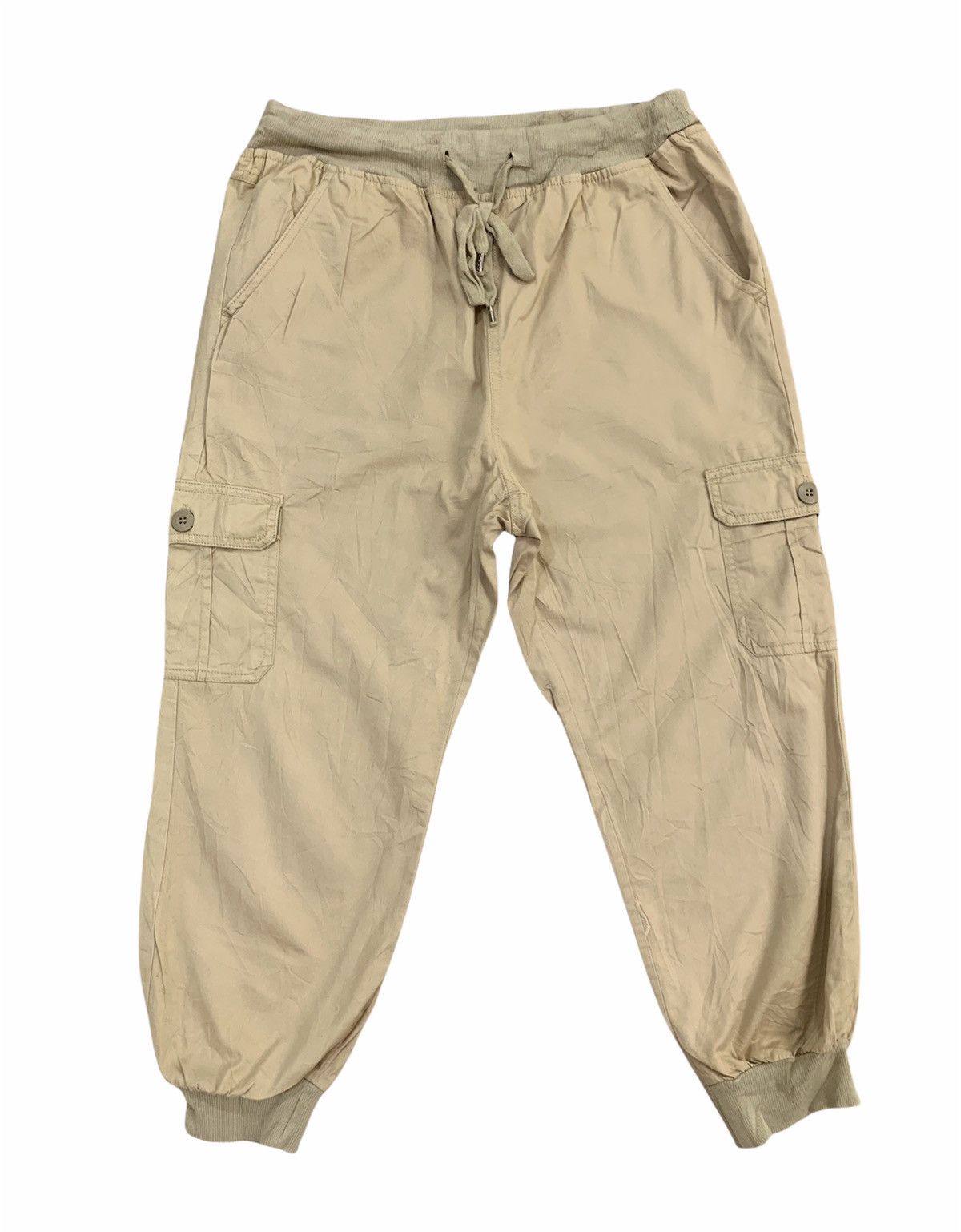 Japanese Brand COLZA Vtg Pullover Drawstring Multipocket Cargo Jogger Pant Size US 28 / EU 44 - 1 Thumbnail