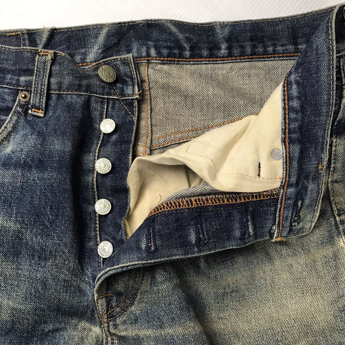 Japanese Brand RED SELVAGE ripped denim 14oz index 1960s known as 66x model Size US 31 - 14 Thumbnail