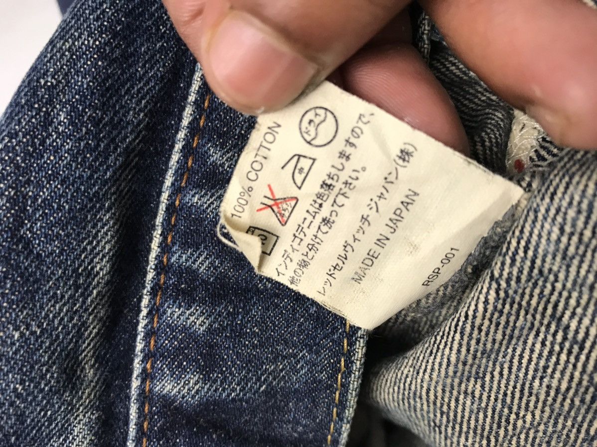 Japanese Brand RED SELVAGE ripped denim 14oz index 1960s known as 66x model Size US 31 - 13 Thumbnail