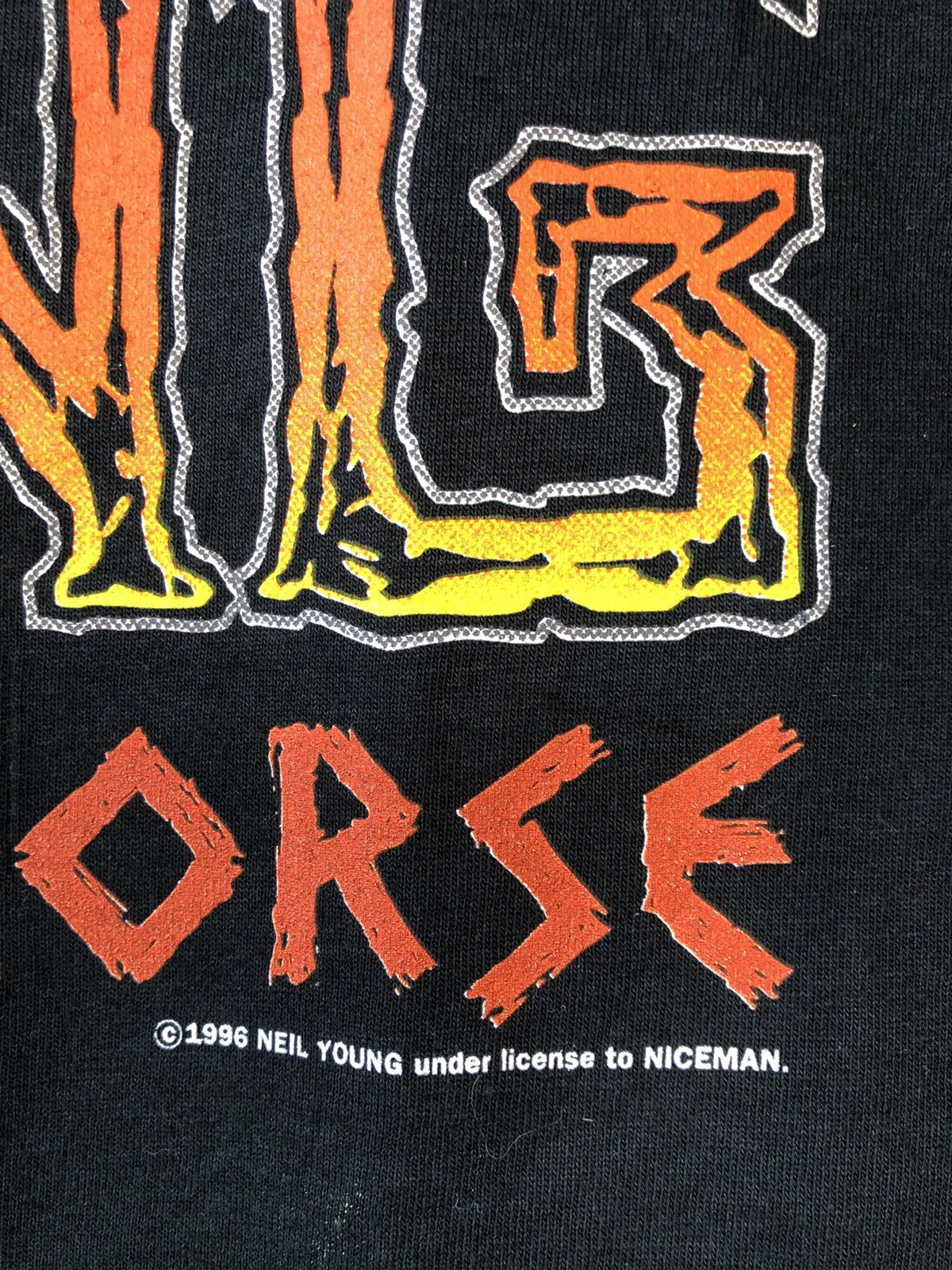 Band Tees Vintage 90s NEIL YOUNG With Crazy Horse Tour Tee Size US L / EU 52-54 / 3 - 5 Thumbnail