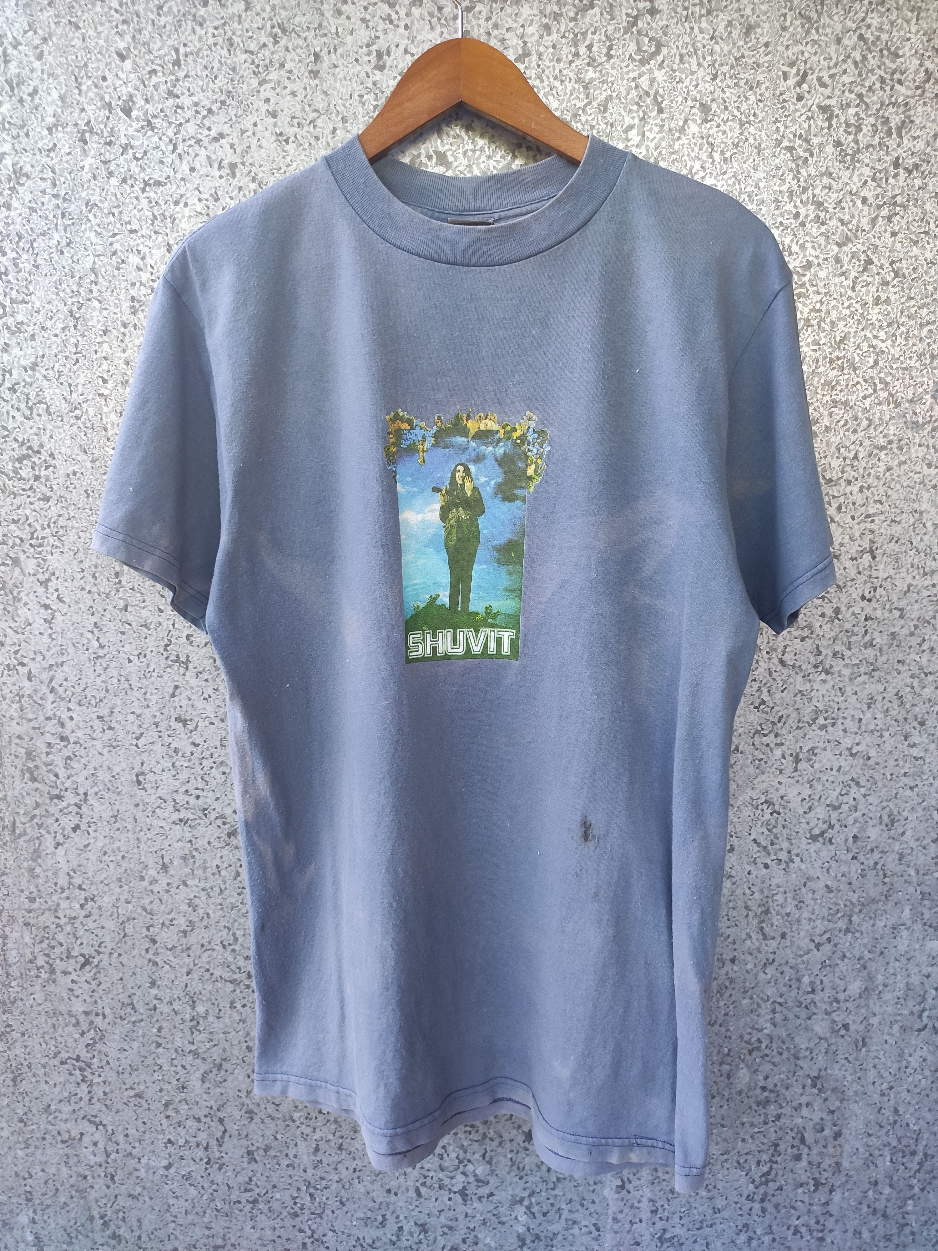 Santa Cruz Skateboards 🔥 Vintage 90s Vintage Shuvit t shirt sun faded colour Size US M / EU 48-50 / 2 - 1 Thumbnail