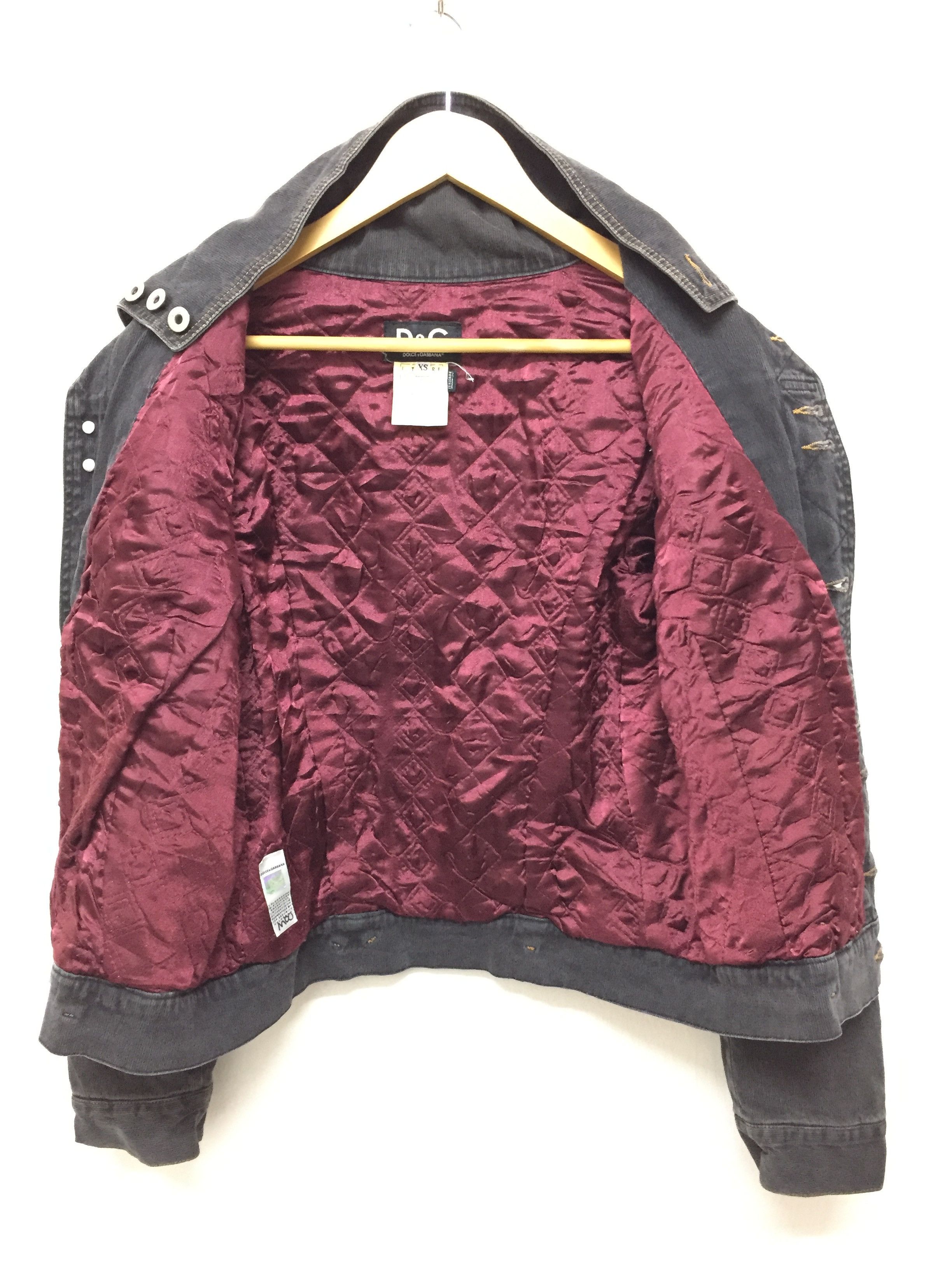 Dolce & Gabbana 1990s Dolce Gabbana Multibutton Quilted denim trucker jacket Size US XS / EU 42 / 0 - 13 Thumbnail