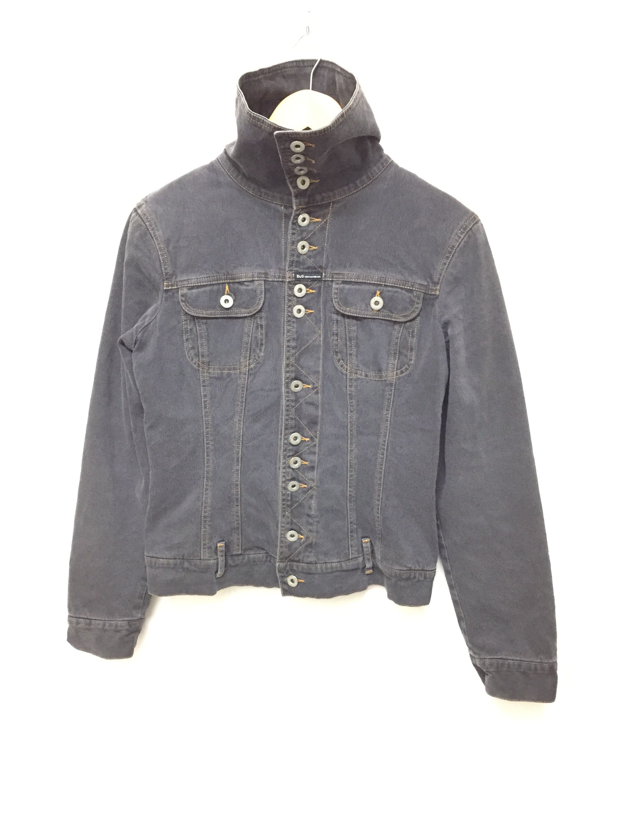 Dolce & Gabbana 1990s Dolce Gabbana Multibutton Quilted denim trucker jacket Size US XS / EU 42 / 0 - 10 Thumbnail
