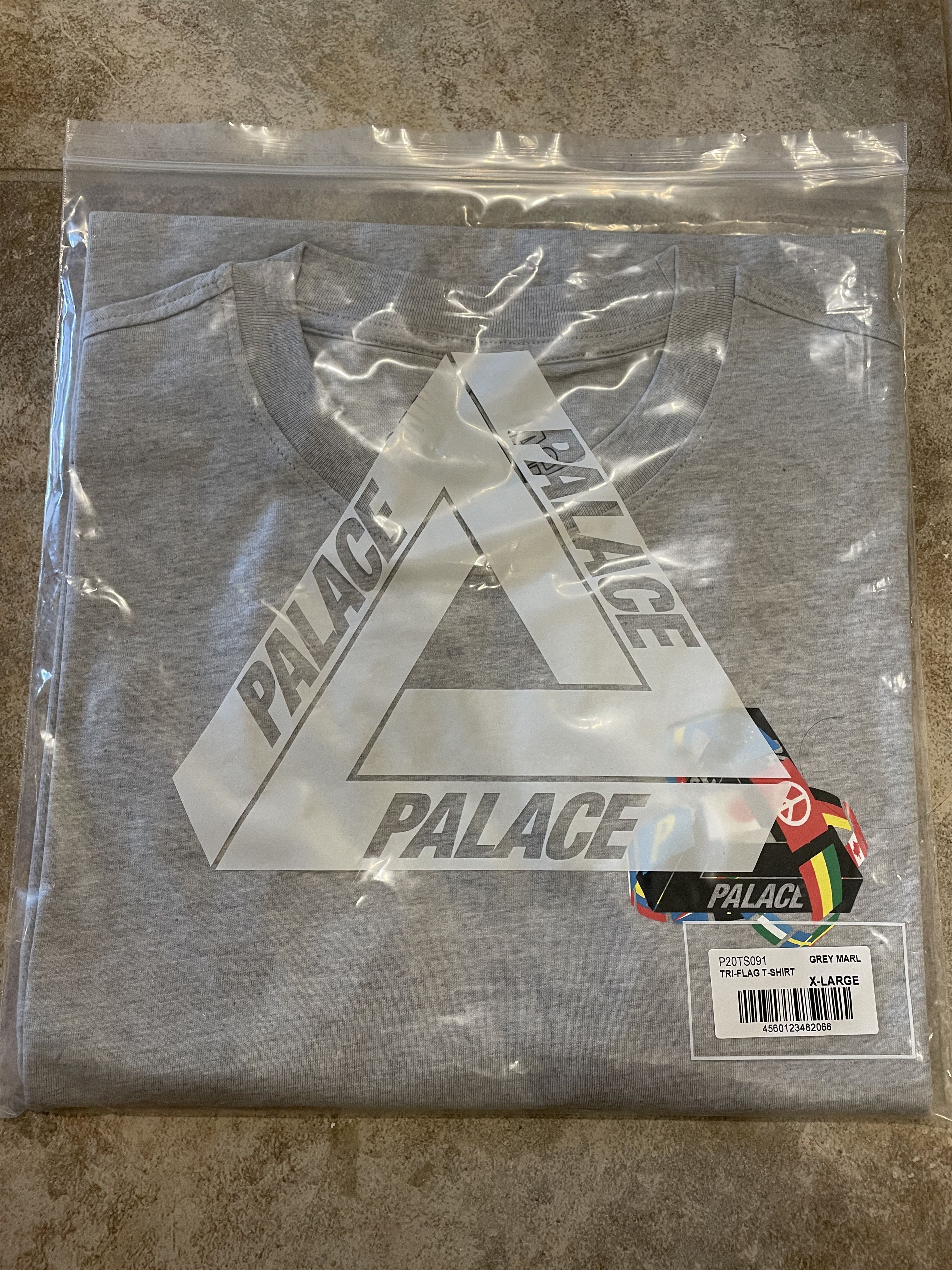 Palace Palace Skateboards Tri-Flag Ferg T-Shirt Tee Grey Marl XL Size US XL / EU 56 / 4 - 1 Thumbnail