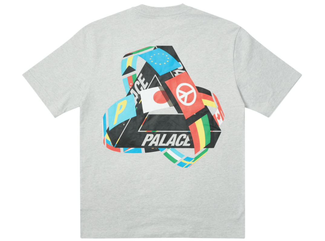 Palace Palace Skateboards Tri-Flag Ferg T-Shirt Tee Grey Marl XL Size US XL / EU 56 / 4 - 5 Thumbnail
