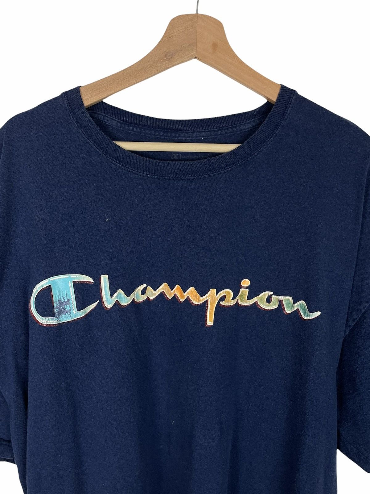 Champion × Vintage Champion Archive Tee | Rare 2000s Gradient Spellout Size US XL / EU 56 / 4 - 3 Thumbnail
