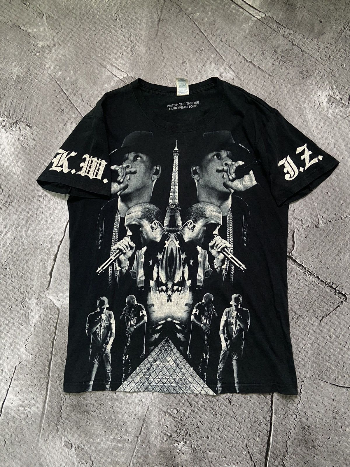 Jay Z Kanye West Rap Tees Watch The Throne European Tour Jaz Z T shirt Grailed