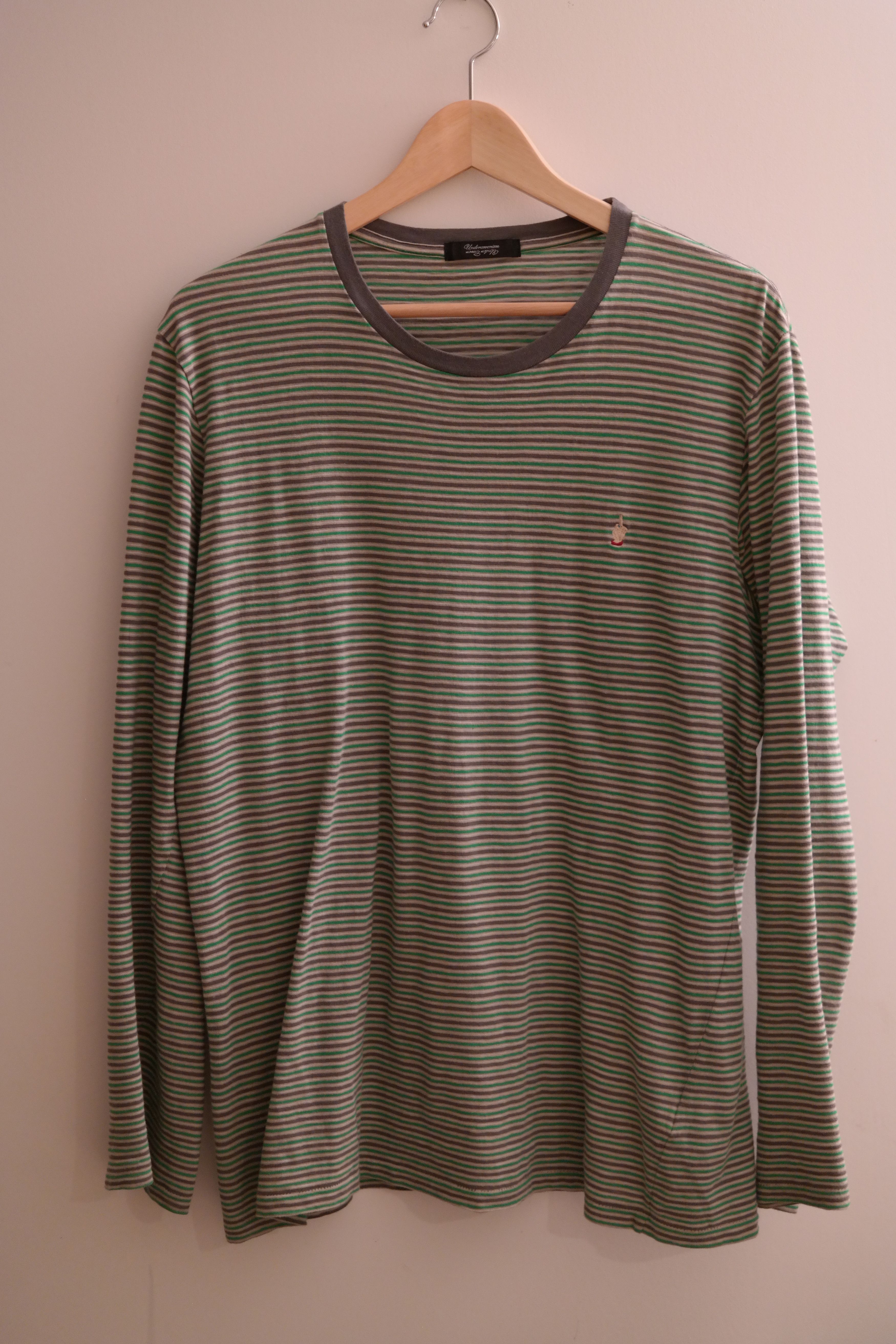 Middle Finger Striped Tee
