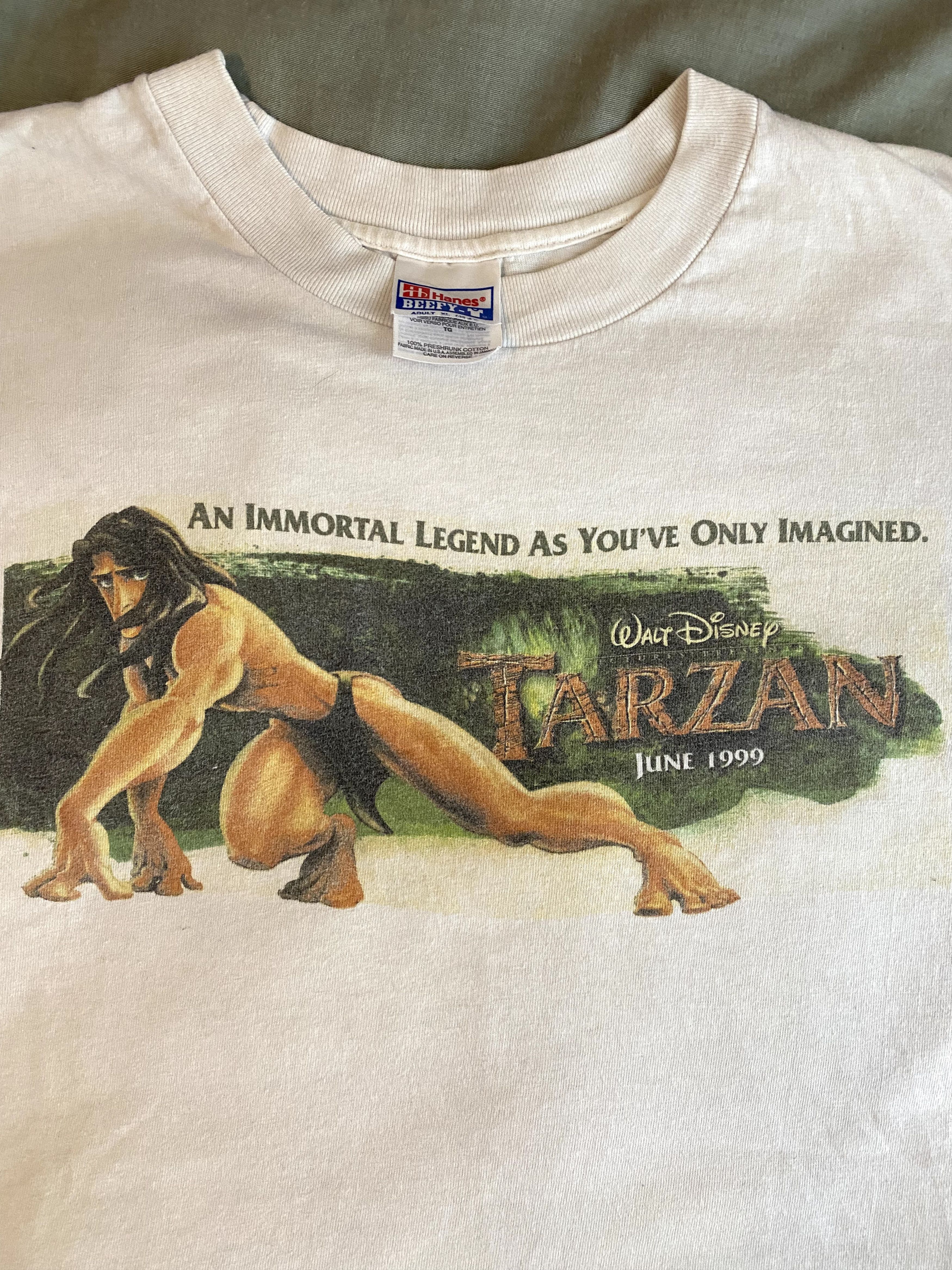 Vintage 1999 Tarzan Movie Tshirt
