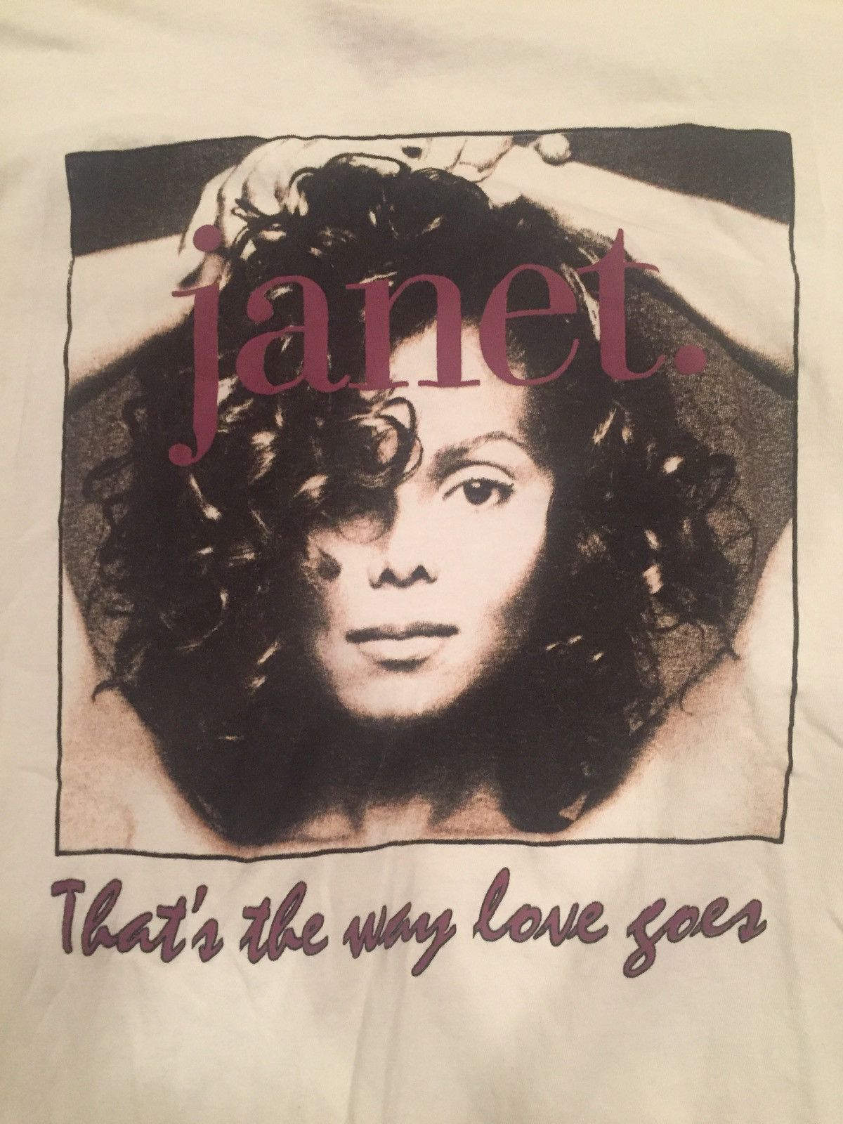 Vintage Rare 1993 Janet Jackson That's The Way Love Goes R&b Album T-shirt.
