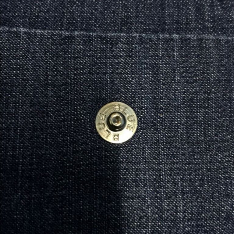 Blue Blue Japan × If Six Was Nine × Japanese Brand BLUE BLUE JAPAN, SNAP BUTTON DENIM WESTERN SELVEDGE SHIRT. Size US S / EU 44-46 / 1 - 12 Thumbnail