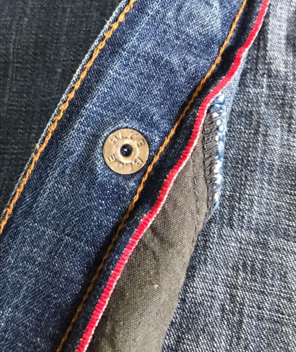 Blue Blue Japan × If Six Was Nine × Japanese Brand BLUE BLUE JAPAN, SNAP BUTTON DENIM WESTERN SELVEDGE SHIRT. Size US S / EU 44-46 / 1 - 10 Thumbnail
