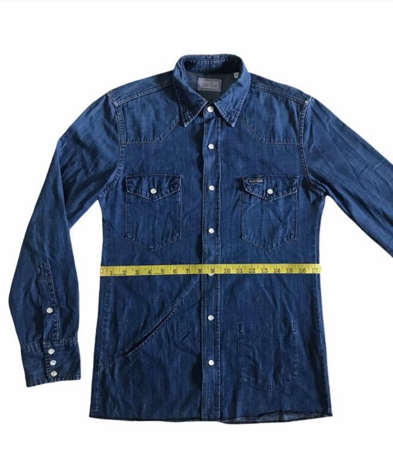 Blue Blue Japan × If Six Was Nine × Japanese Brand BLUE BLUE JAPAN, SNAP BUTTON DENIM WESTERN SELVEDGE SHIRT. Size US S / EU 44-46 / 1 - 20 Thumbnail